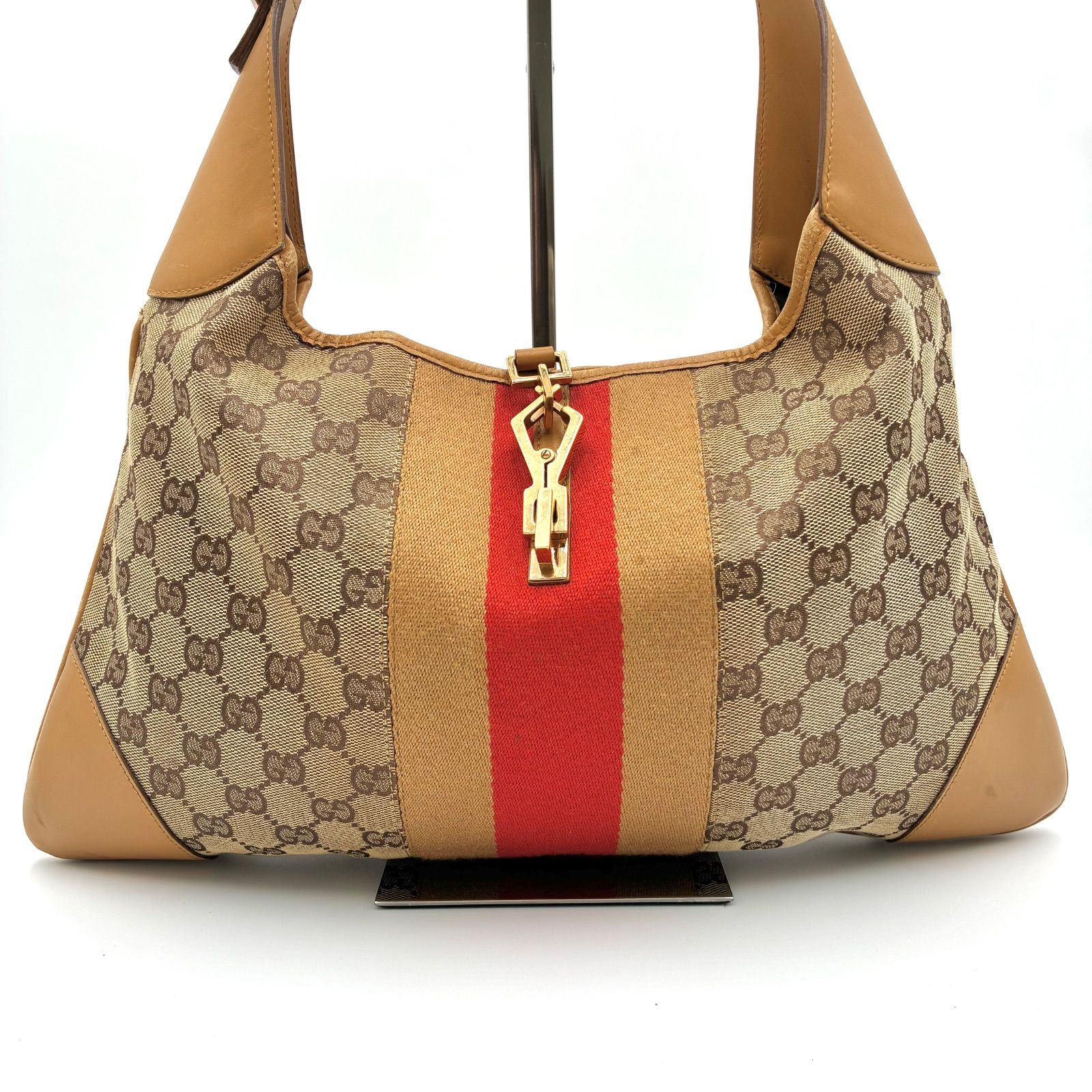 【良品】GUCCI グッチ カンデンスキー GGキャンバス ショルダーバッグ GUCCI グッチ カンデンスキー ジャッキー金具 GGキャンバス ワン