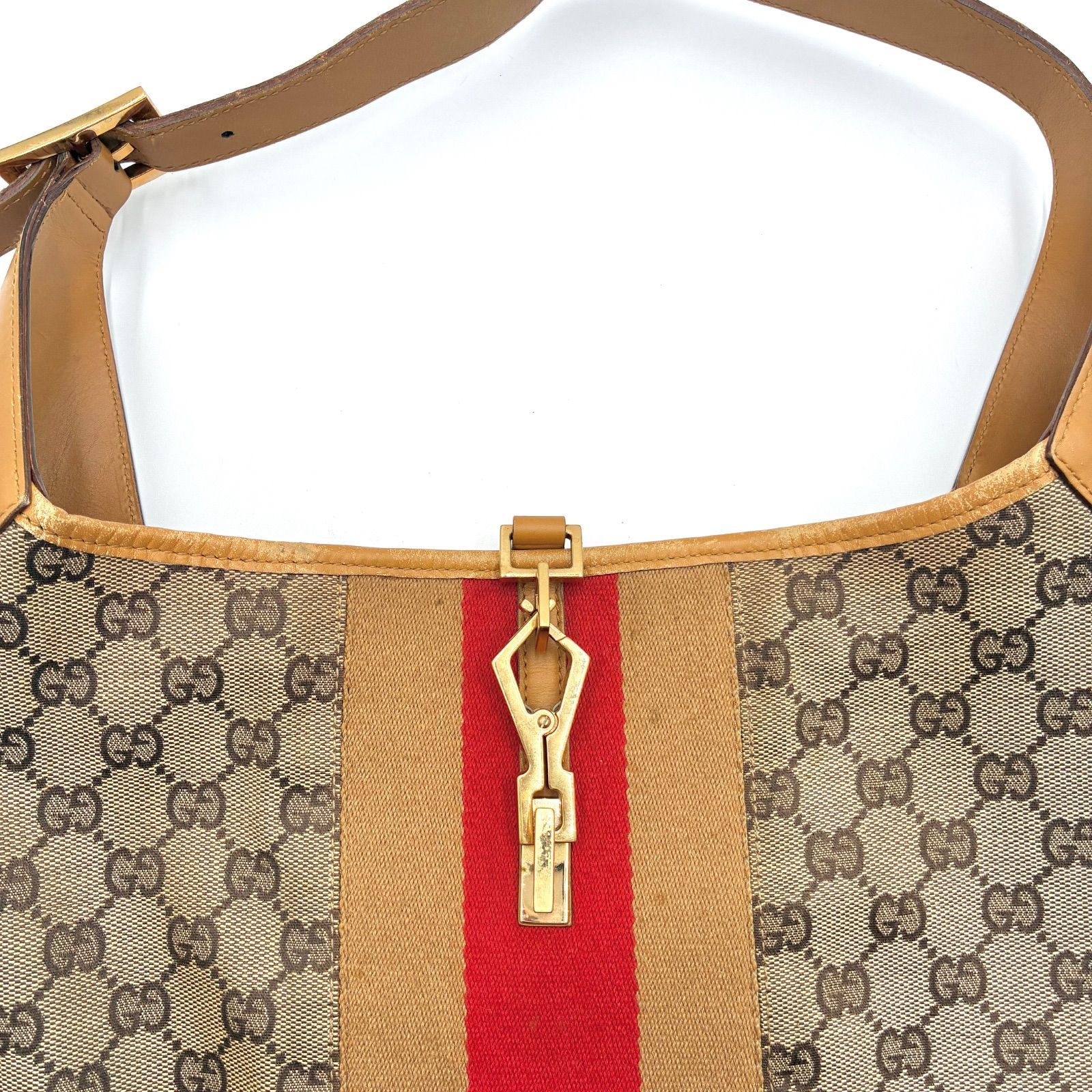 1円 GUCCI グッチ 001 4075 カンデンスキー GGキャンバス×レザー ワン 