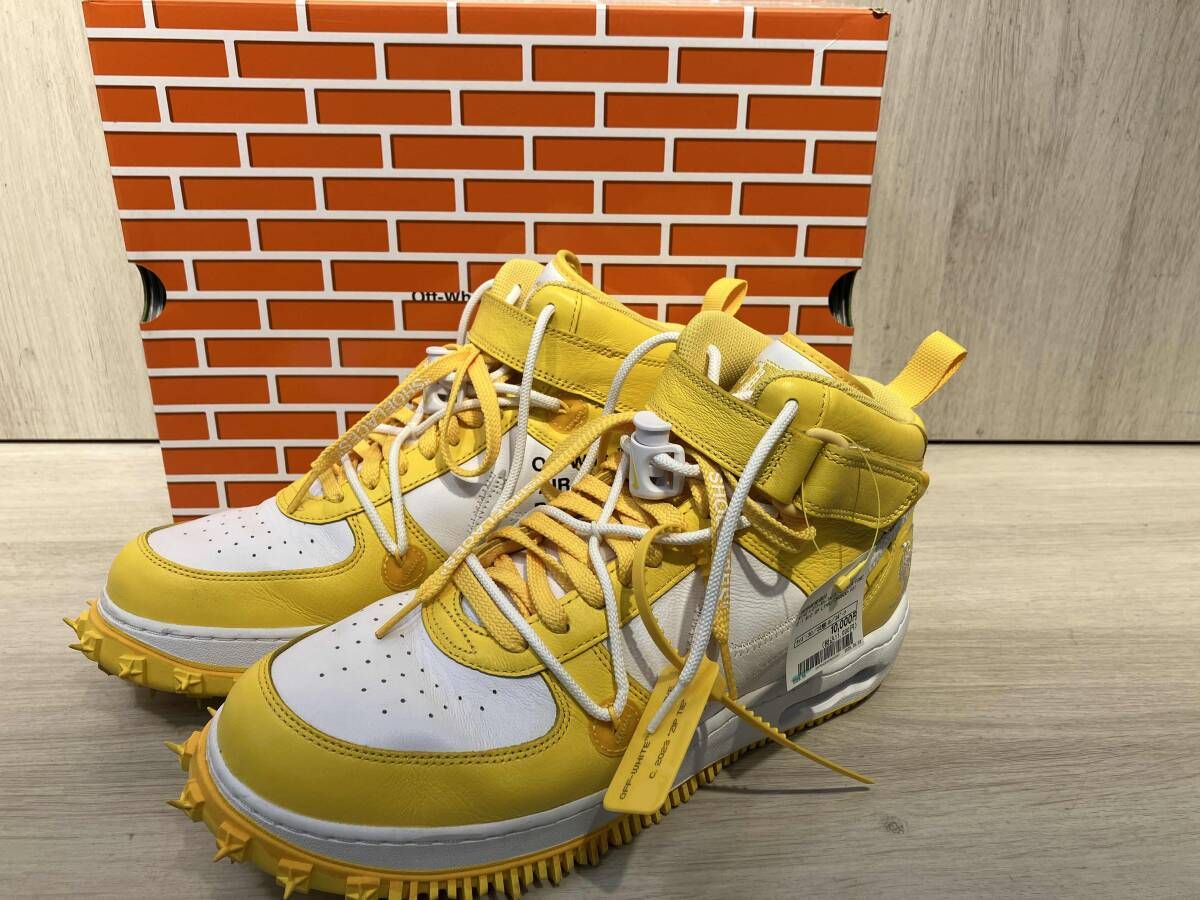 NIKE×off-white スニーカー　AIR FORCE 1 MID SP LTHR DR0500-101 30cm