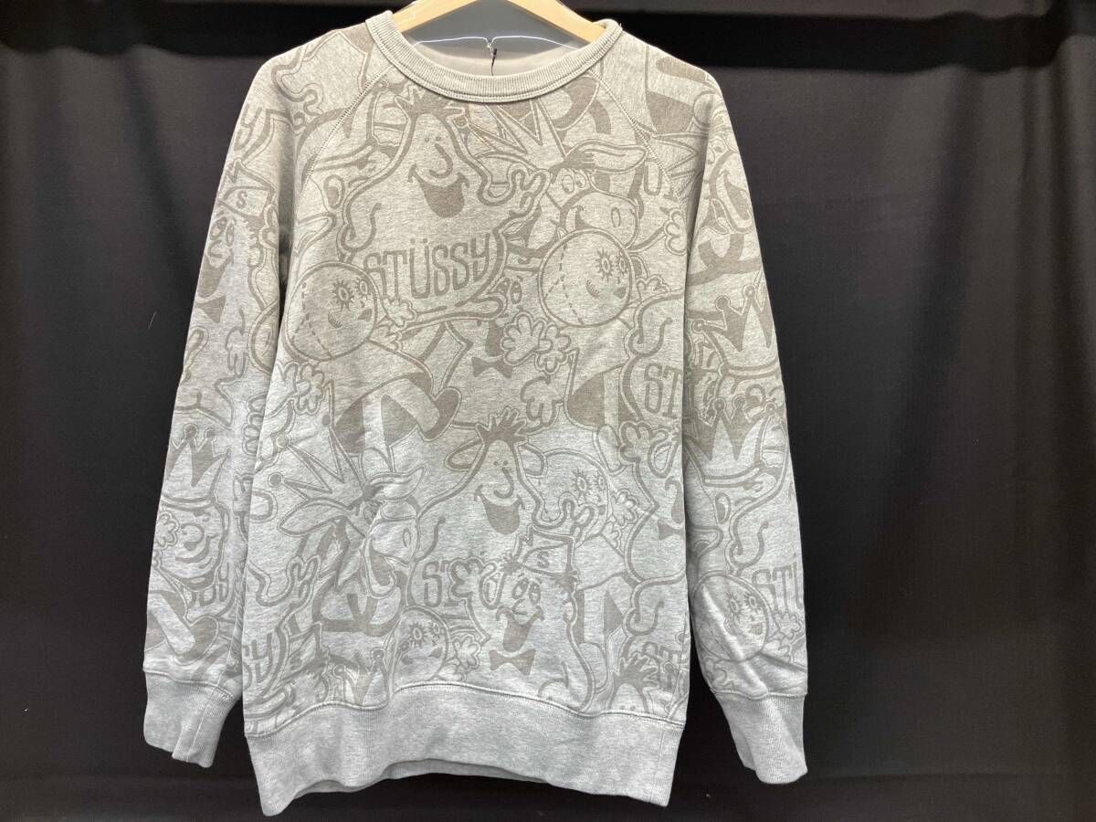STUSSY ステューシー スウェット グレー 総柄 W79 S グレー