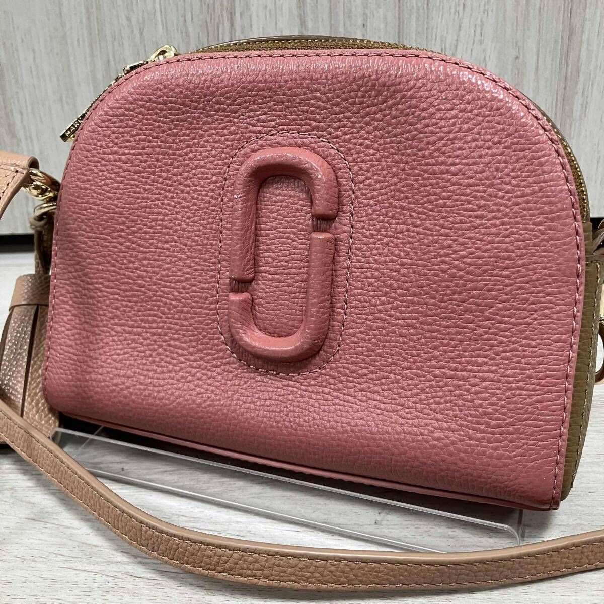 MARC JACOBS ショルダーバッグ /The Shutter Camera Bag/ピンク／※擦れあり　マークジェイコブス シャッター カメラバッグ レザー
