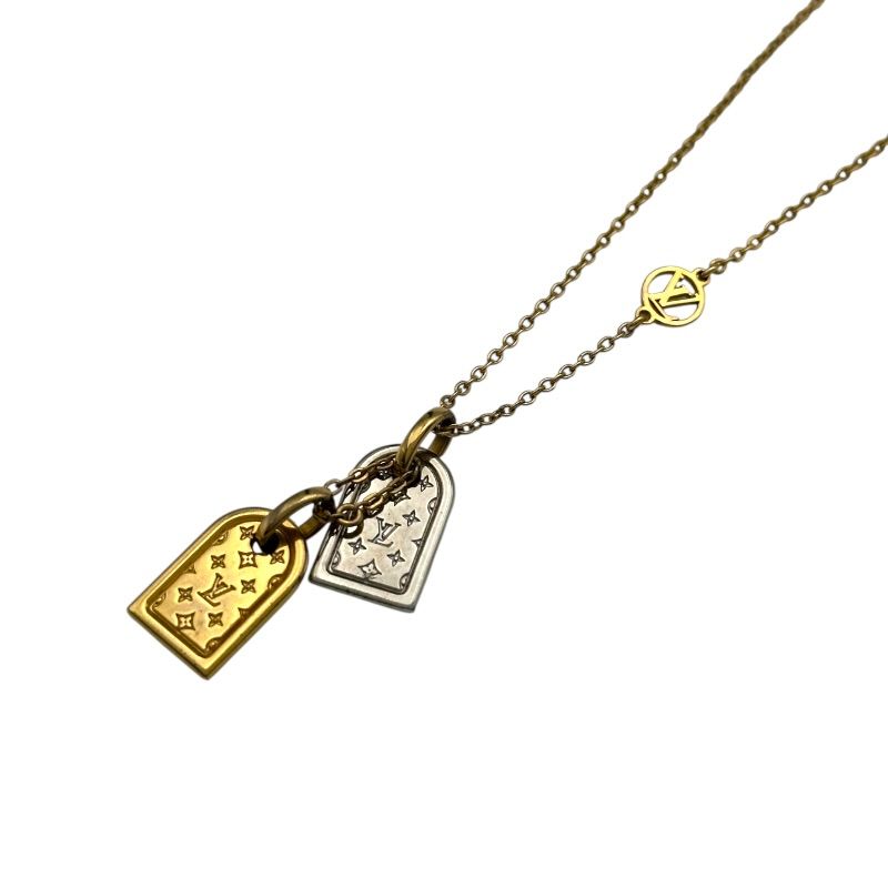 ルイ・ヴィトン LOUIS VUITTON ネックレス・ナノグラム ゴールド/シルバー メタル アクセサリー