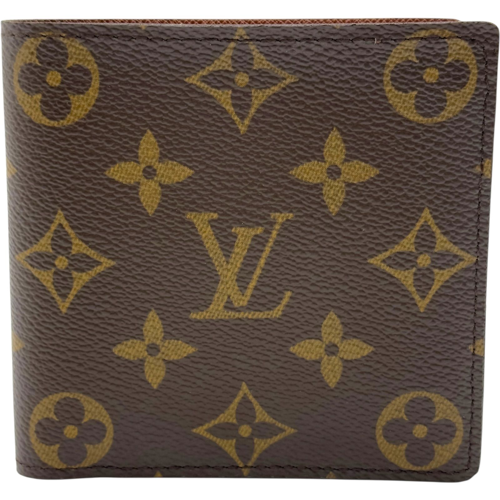 ルイ・ヴィトン LOUIS VUITTON ポルトフォイユ・マルコ M61675 ブラウン モノグラム レディース 二つ折り財布
