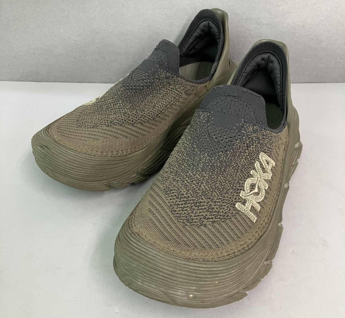 HOKA ONE ONE ホカ オネオネ ローカット スニーカー FL1123E 28㎝ カーキ