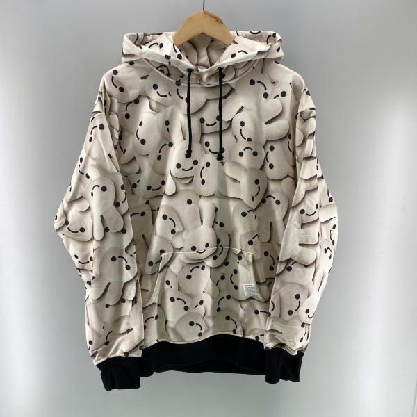 【中古】CUNE Plush Printed Hoodie ホワイト サイズ3 キューン[24]