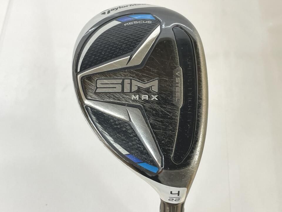 テーラーメイド　SIM MAX　22度　TENSEI BLUE TM60　Sフレックス　ユーティリティ　中古　ゴルフドゥ！岡山青江店【最短即日発送】