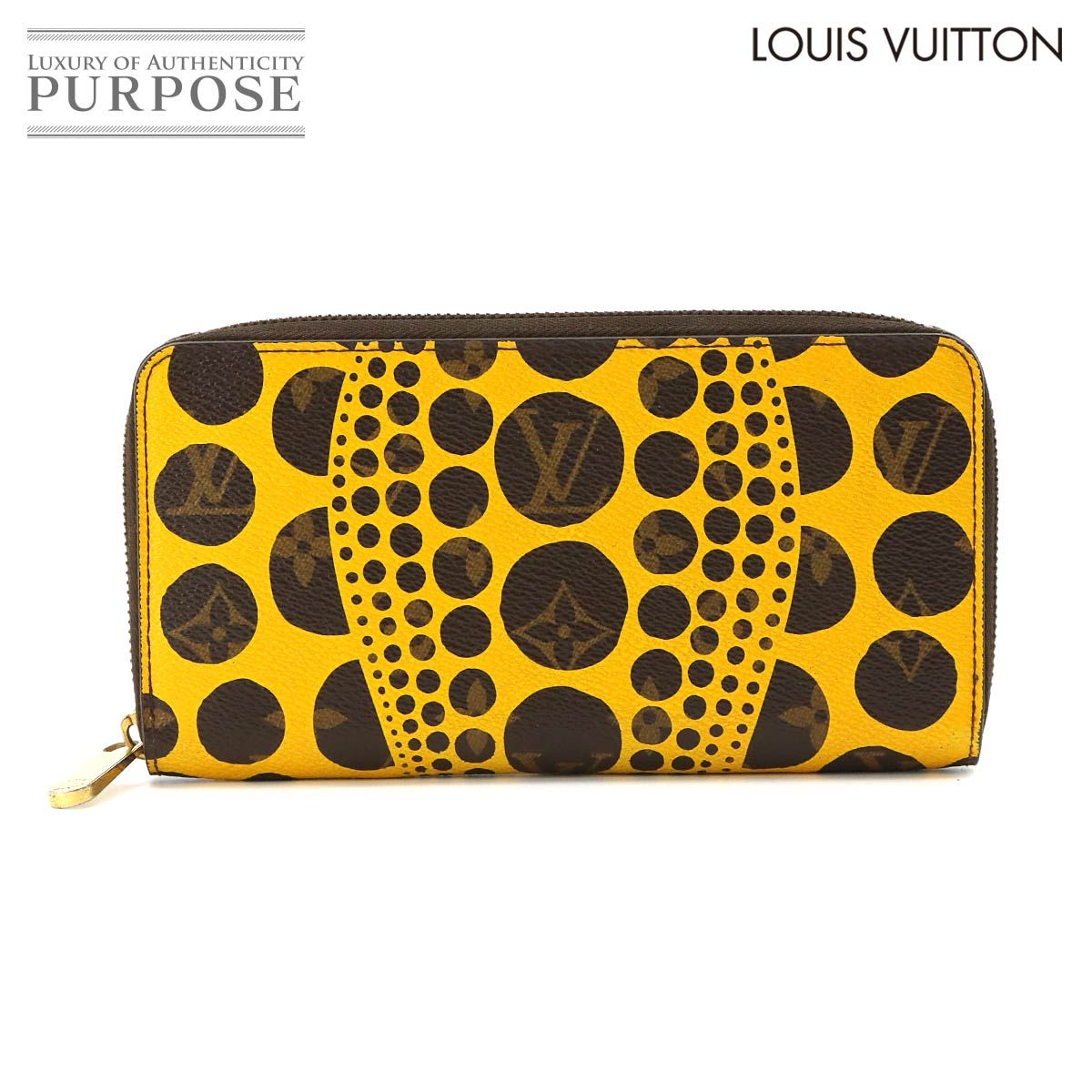 ルイ ヴィトン LOUIS VUITTON モノグラム パンプキン ドット ジッピー ウォレット 長財布 ジョーヌ 草間彌生 M60449 90318844