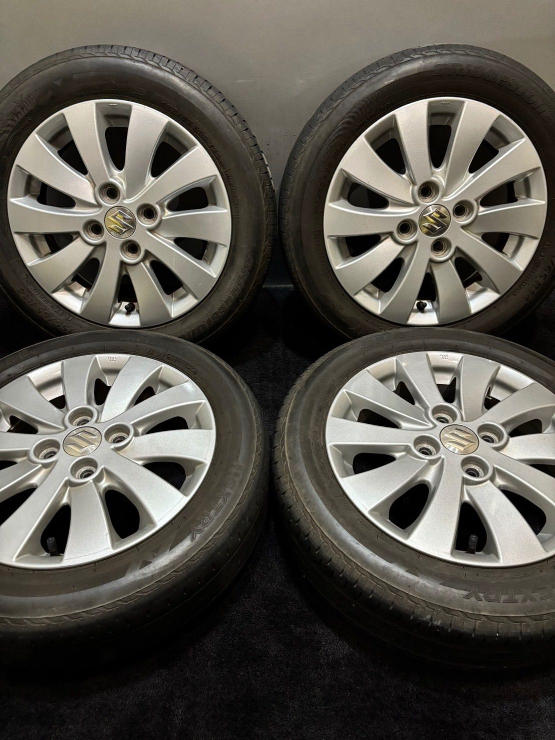 ☆155/65R14 BRIDGESTONE/NEXTRY 20年製 スズキ 純正 14インチ 4.5J +