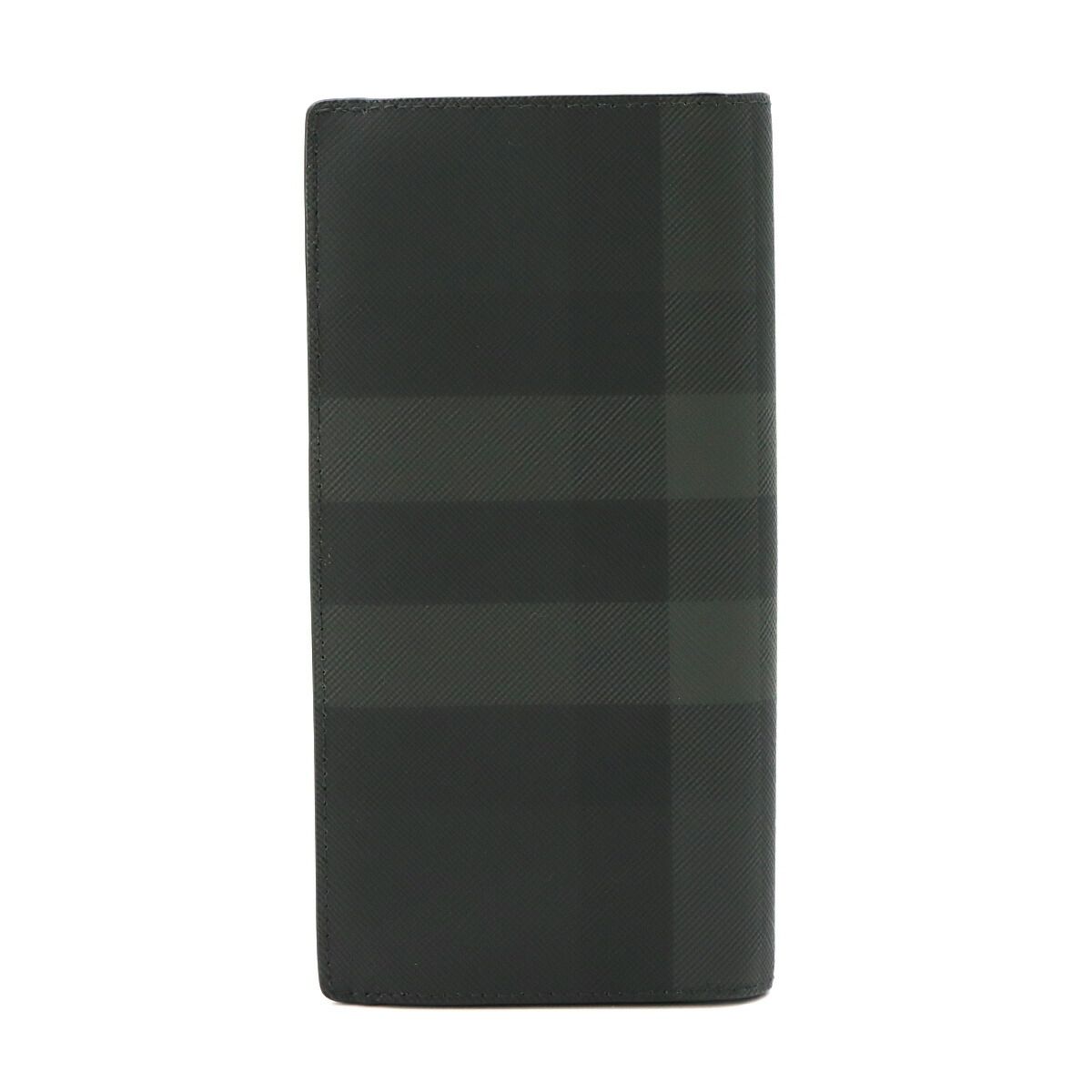 未使用 展示品 バーバリー BURBERRY コンチネンタル ウォレット 二つ折り 長財布 PVC グレー ガンメタ 金具 80645981 90321743