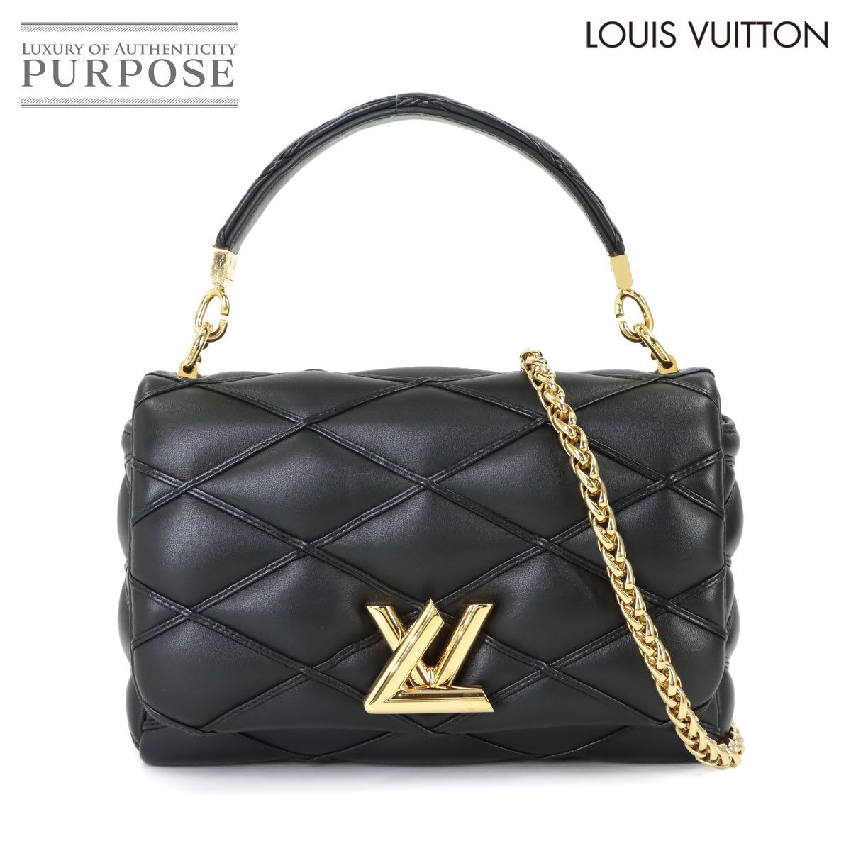 新品同様 ルイ ヴィトン LOUIS VUITTON マルタージュ GO-14 MM 2way ハンド チェーン ショルダー バッグ レザー ノワール M22891 90321905