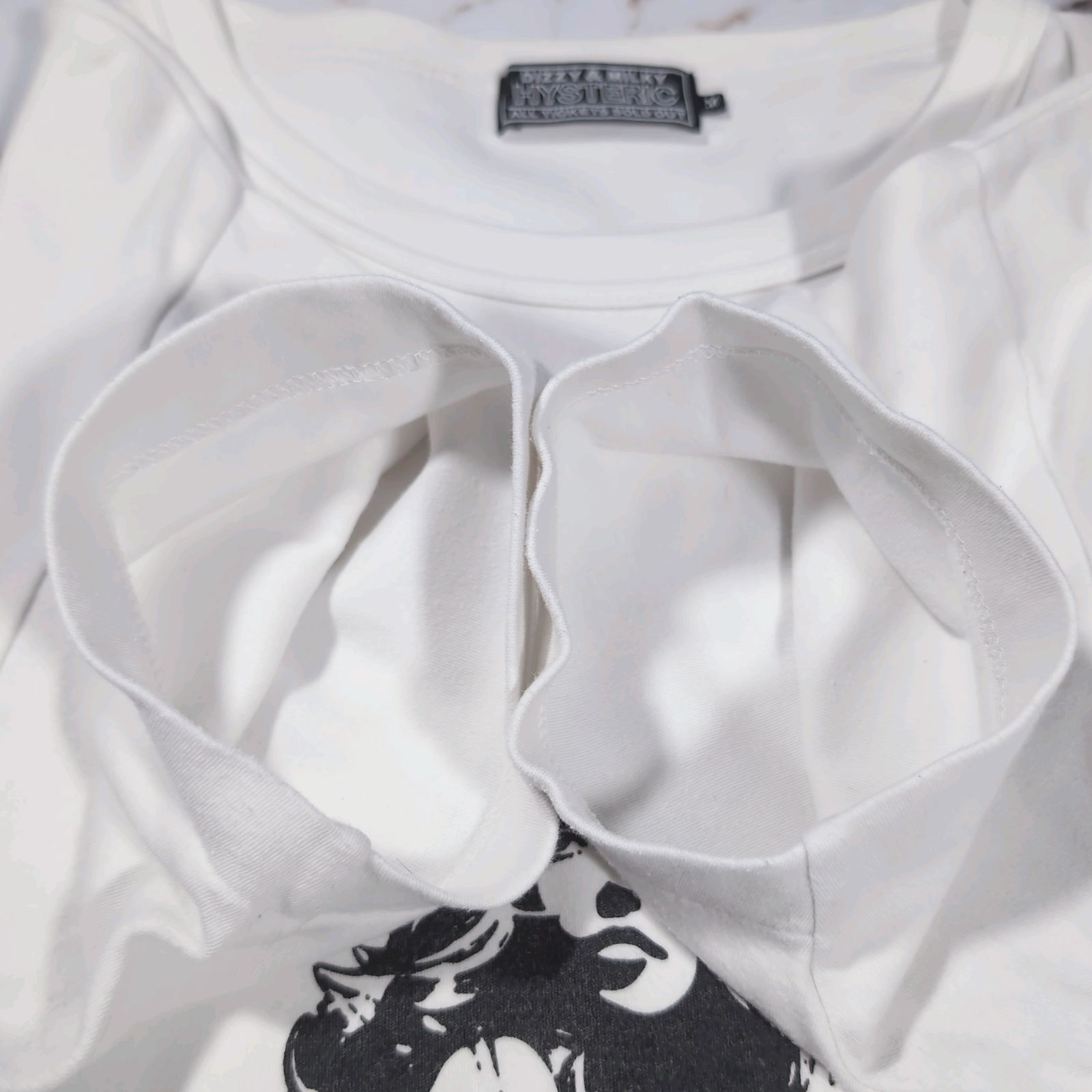 24~25SS HYSTERIC GLAMOUR ROCK W YOU Tシャツ M ホワイト ヒスガール 