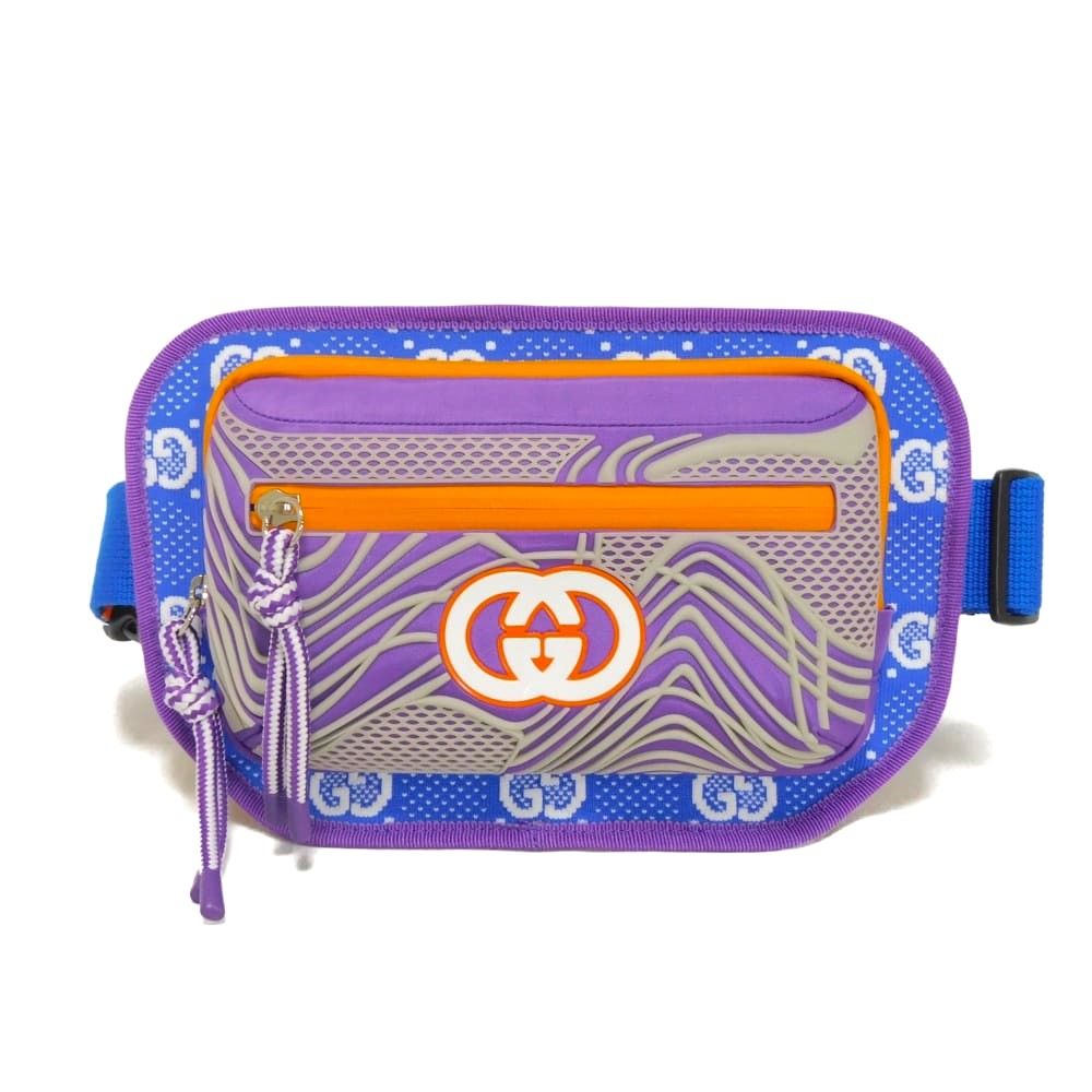 GUCCI グッチ ナイロン ポーチ 紺色 正規品 GG柄 GUCCI（グッチ） （新品・未使用品）グッチ ジャンボGG ポーチ