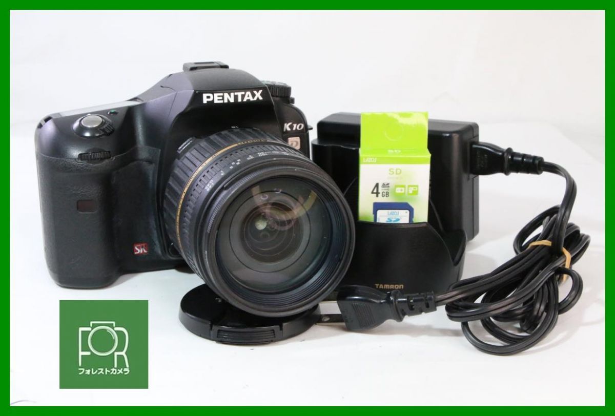【動作保証・点検済】極上品■PENAX K10D / TAMRON AF 18-200mm F3.5-6.3 XR Di II■バッテリー・チャージャー・4GB SDカード付き■12648