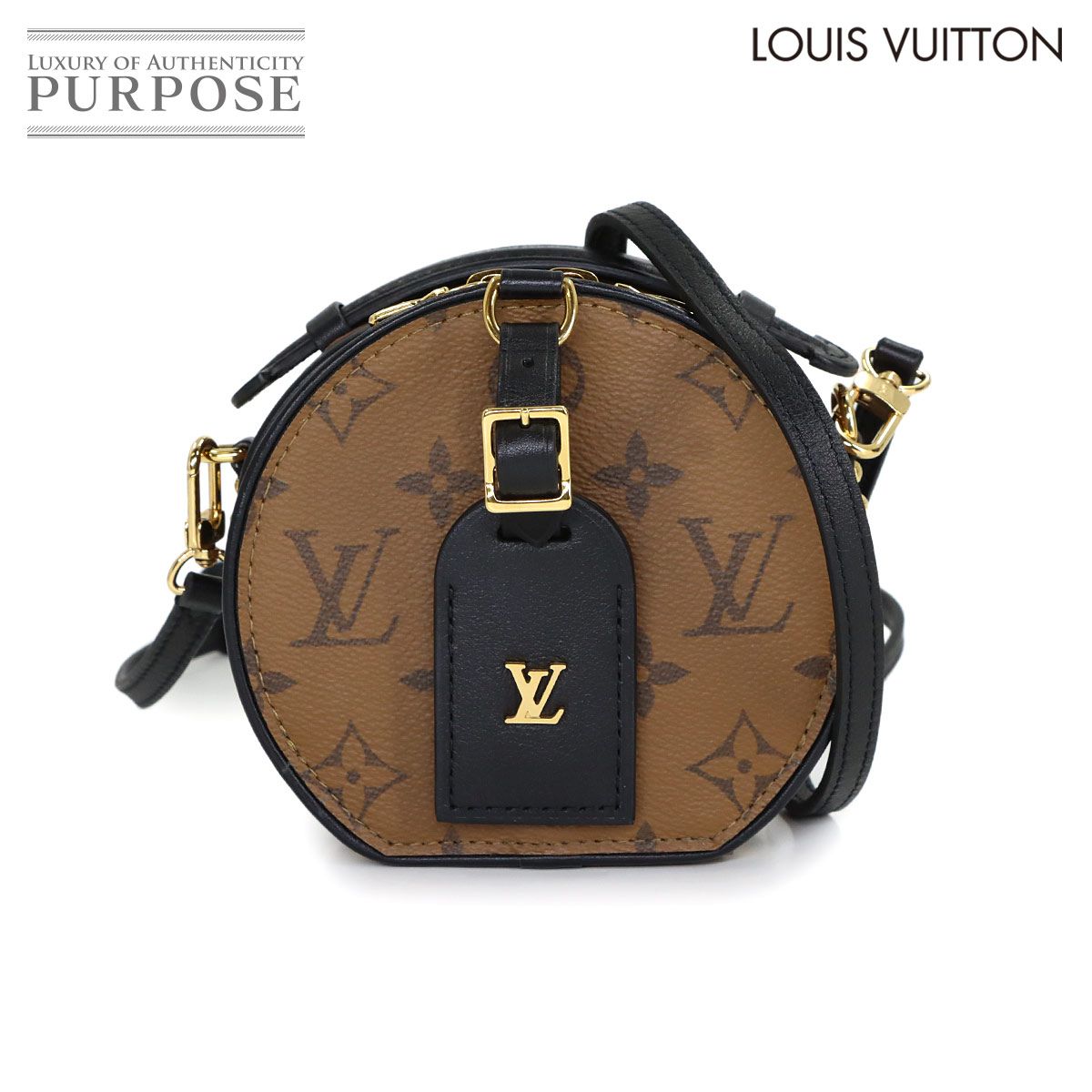 未使用 展示品 ルイ ヴィトン LOUIS VUITTON モノグラム リバース ミニ ボワット シャポー ショルダー バッグ M68276 90322801