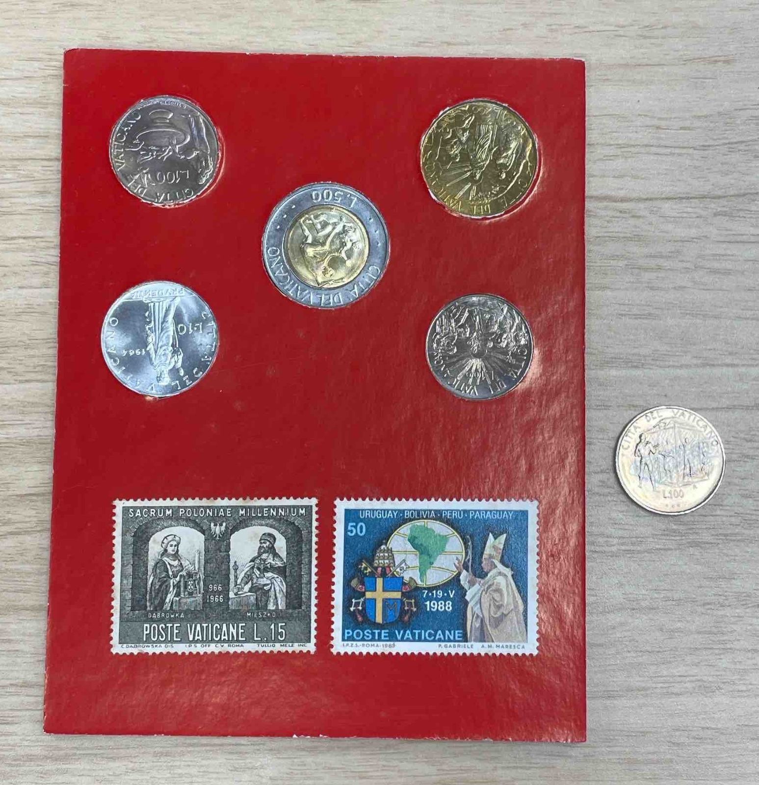 バチカン市国 2000年記念硬貨と切手セット ミレニアム スーベニア