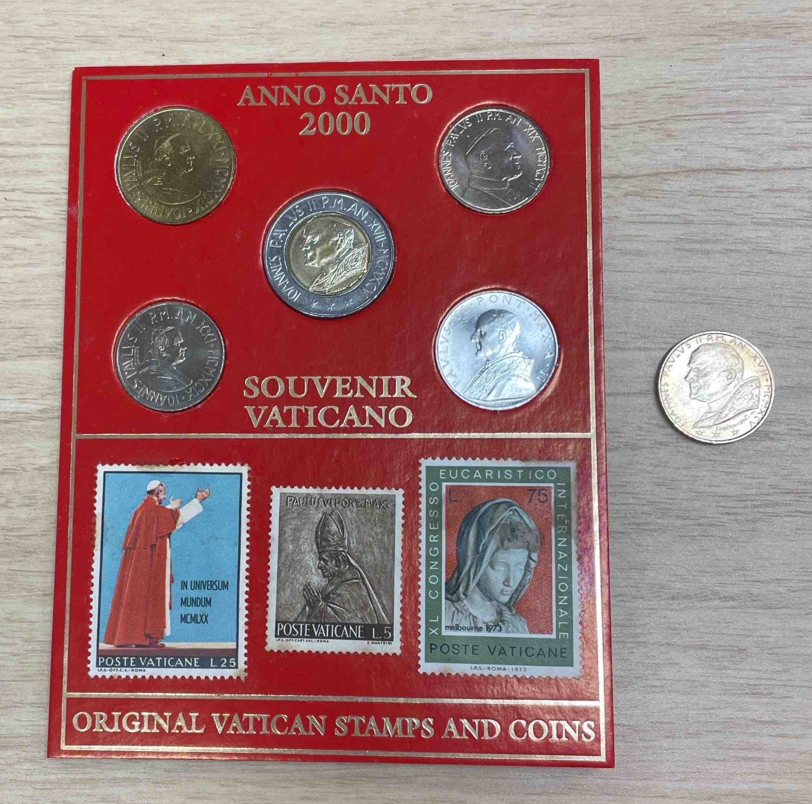 バチカン市国 2000年記念硬貨と切手セット ミレニアム スーベニア