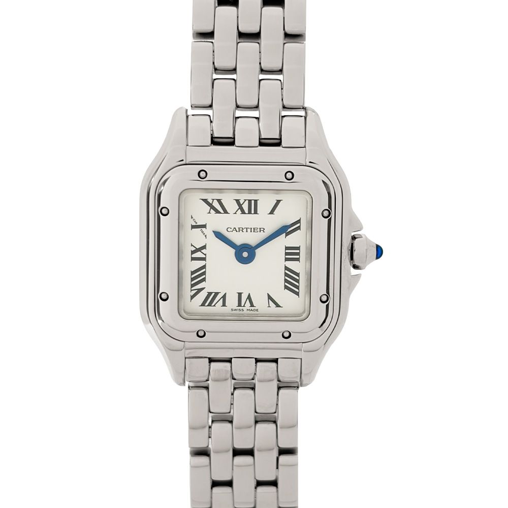 カルティエ Cartier 4188(WSPN0012) パンテール ドゥ カルティエ ミニ 腕時計 シルバー文字盤 SS レディース【中古】