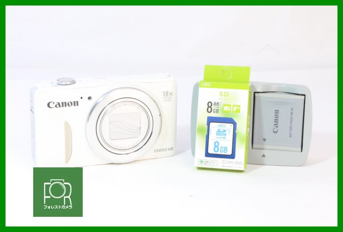【動作保証・点検済】極上品■到着後即使える■Canon POWERSHOT SX600 HS■バッテリー・チャージャー・8GB SDカード付き■3565