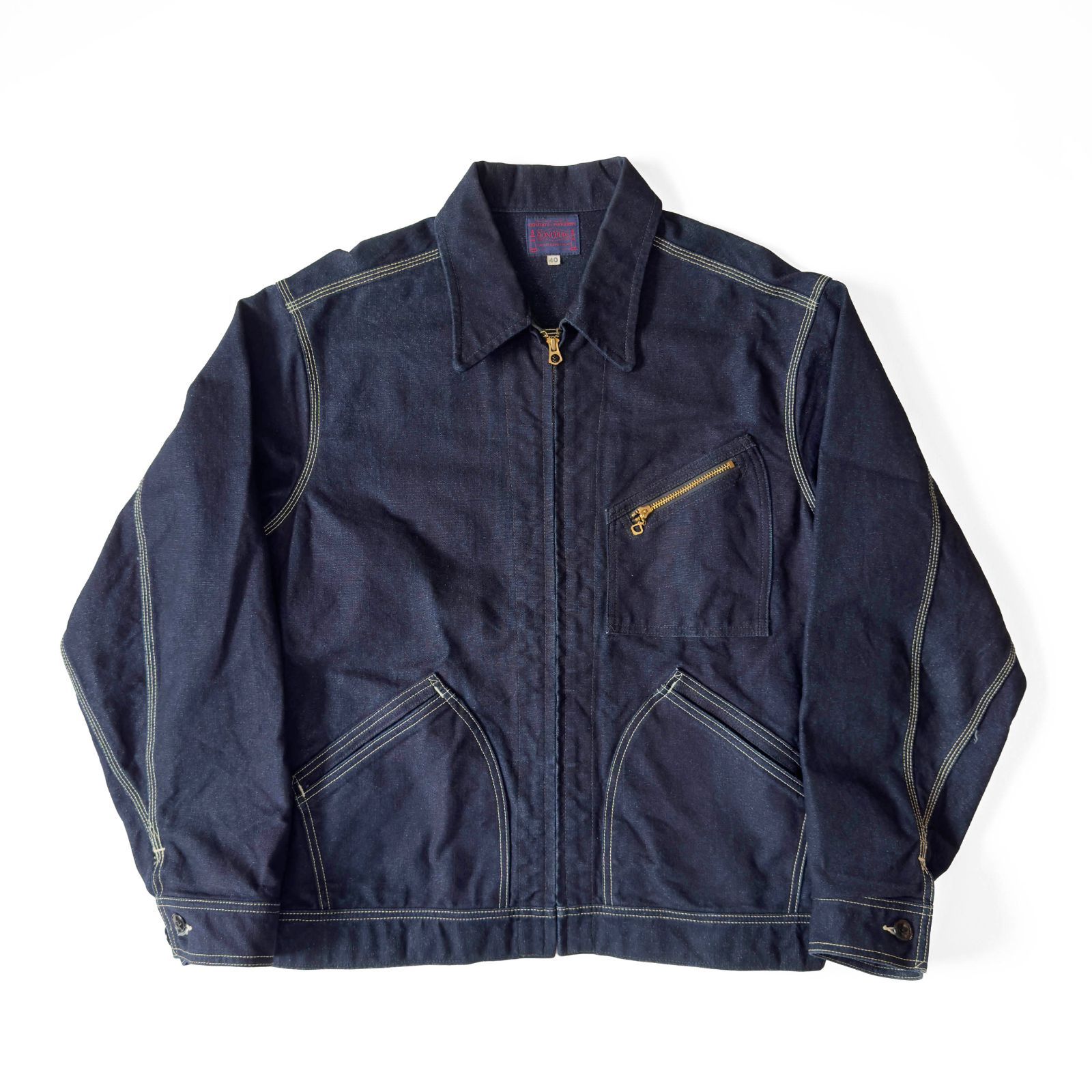 BONCOURA ボンクラ B91 Duck indigo 12th Anniversary Model サイズ40 ワークジャケット インディゴ