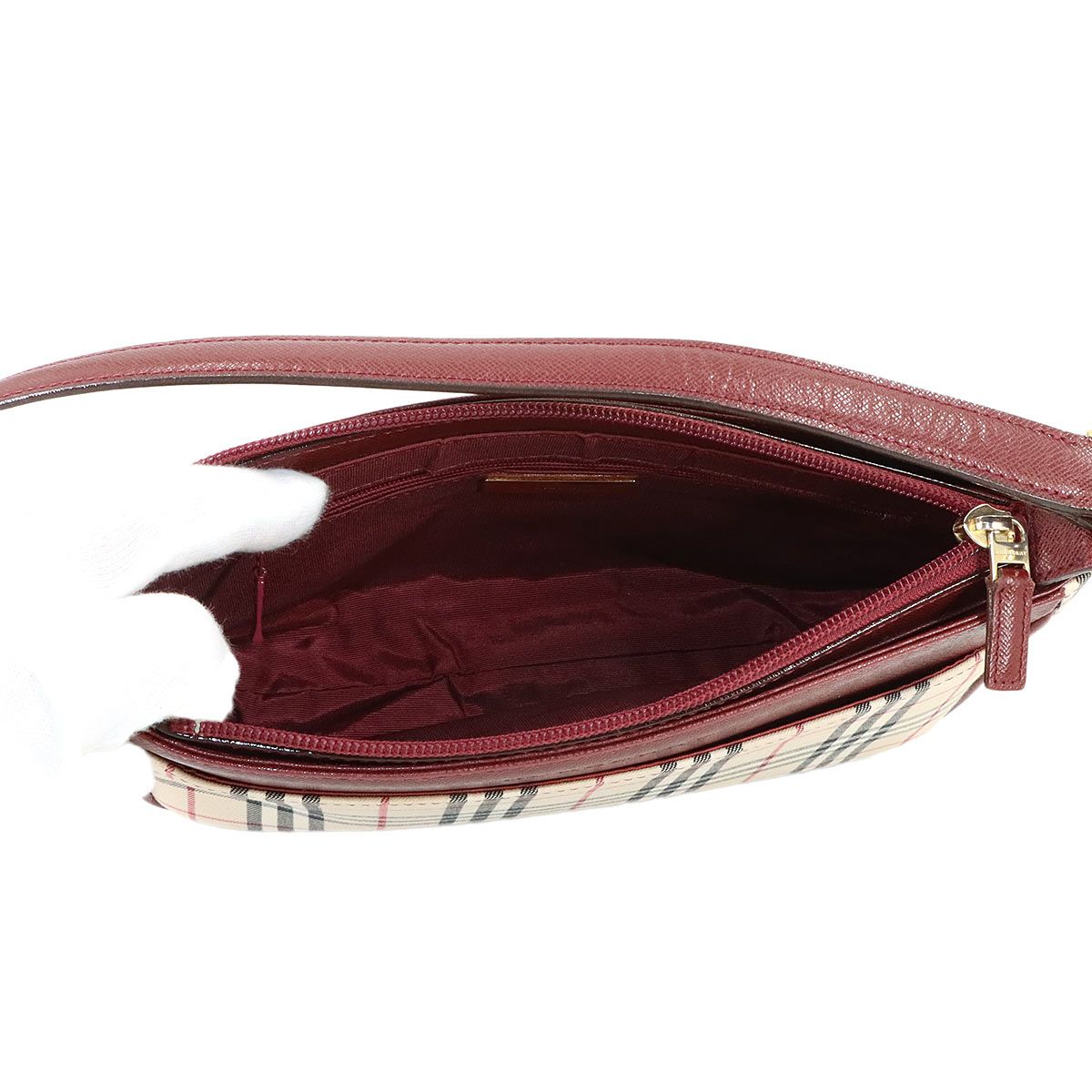 新品同様 バーバリー BURBERRY ノバチェック ワンショルダー バッグ 