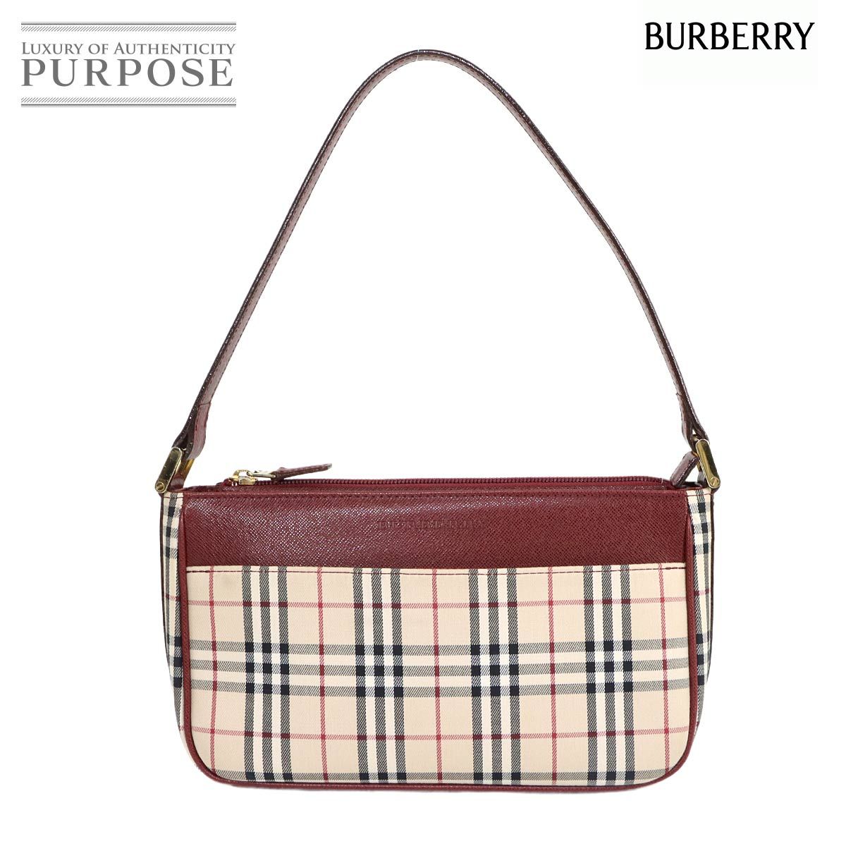 新品同様 バーバリー BURBERRY ノバチェック ワンショルダー バッグ 