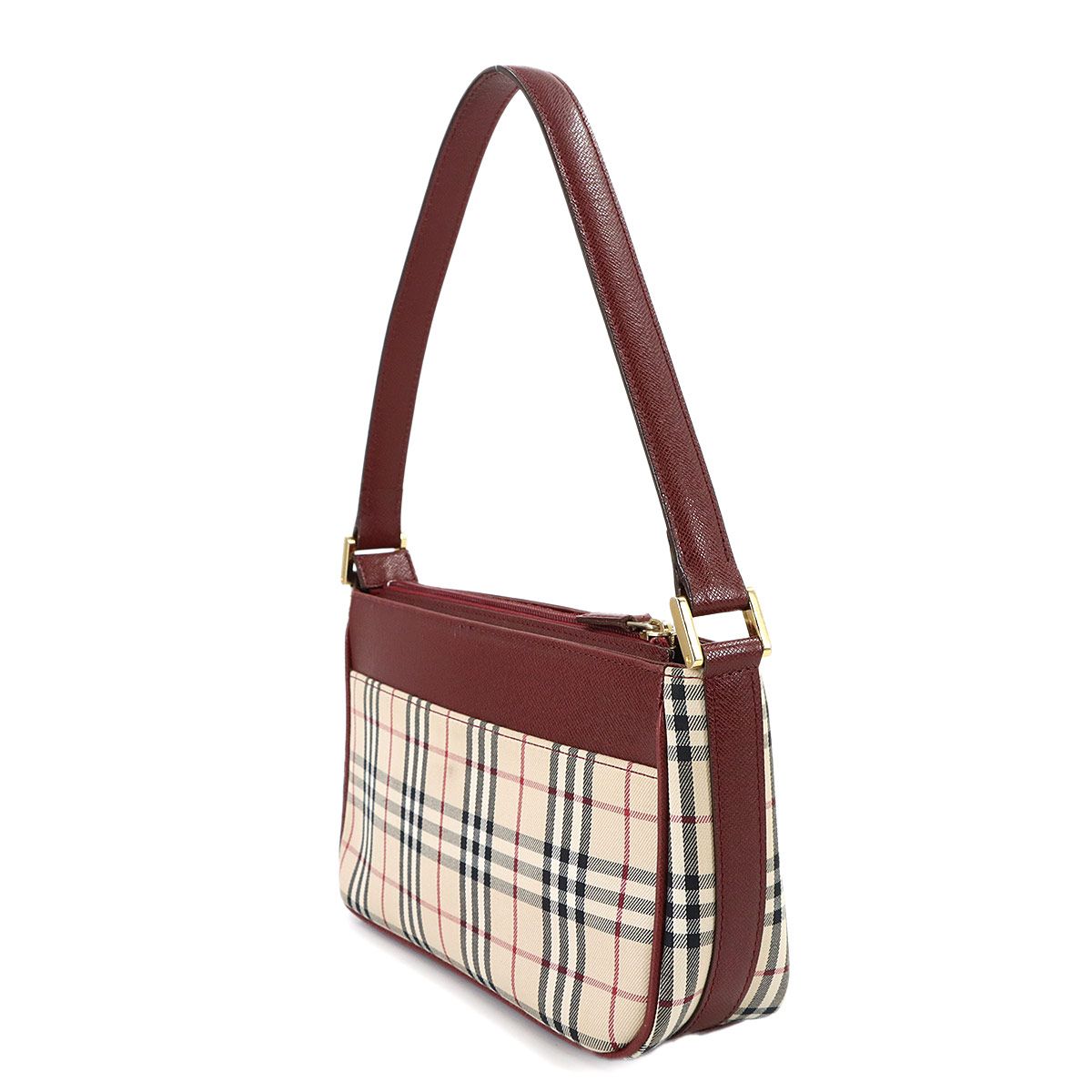 Burberry チェック柄 ハンドバッグ 新品同様 新品同様 バーバリー 