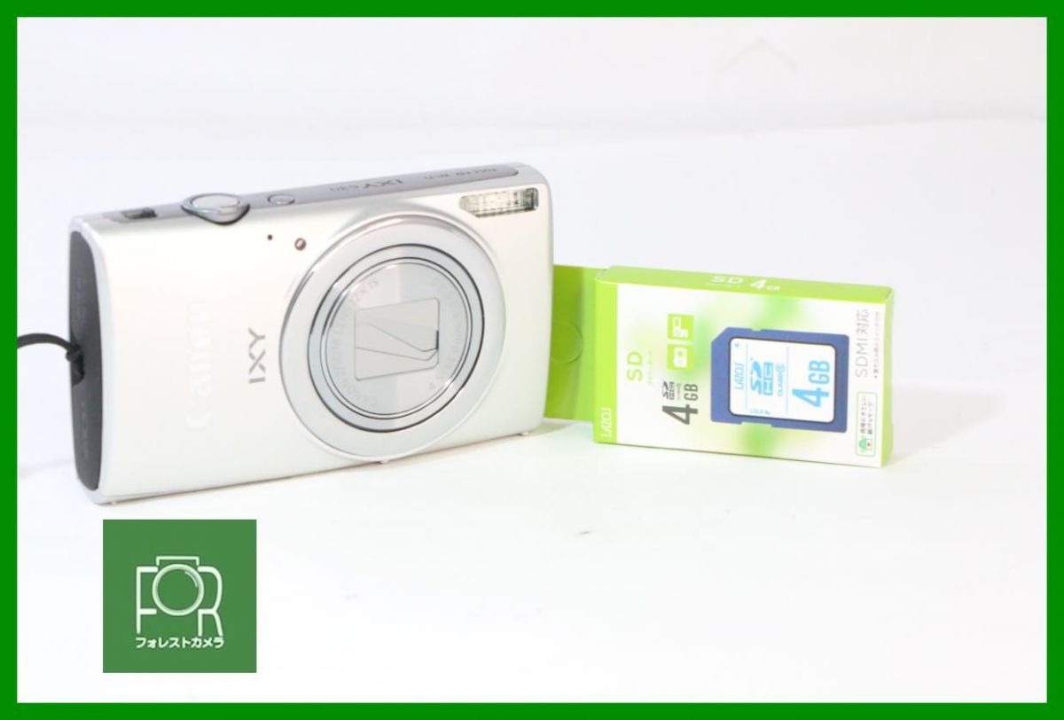 【動作保証・点検済】極上品■Canon IXY 630 ｼﾙﾊﾞｰ■■バッテリー付き・チャージャーなし・4GB SDカード付き■■10305