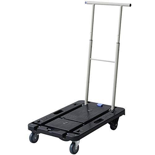 ナンシン コンパクトキャリー 台車 39×60cm (積載荷重100kg) 平台車 ブラック 【限定モデル】 YNC-6040wb 474824a2