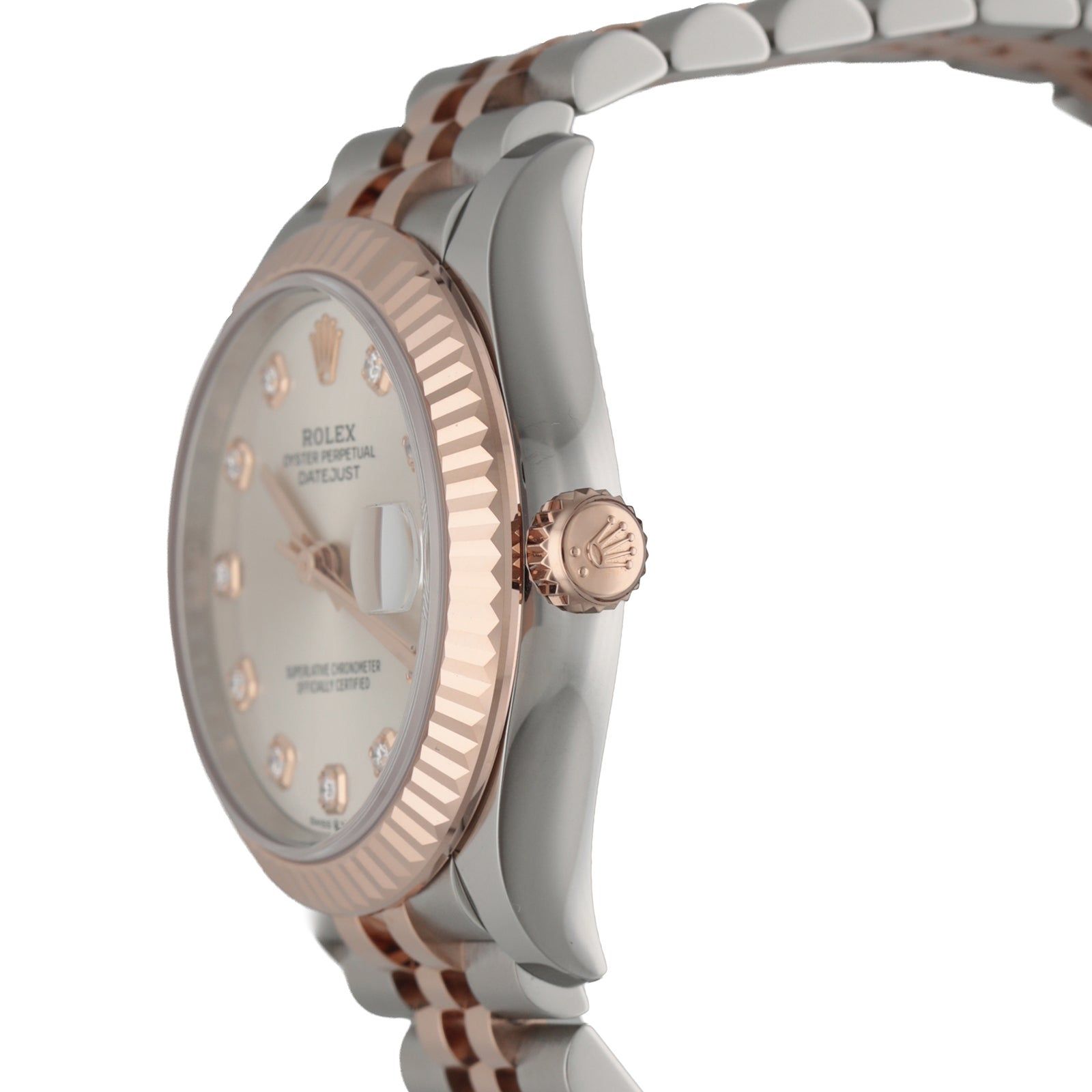【新品】 ロレックス 時計 デイトジャスト 31 10P ダイアモンド インデックス 278271G シルバー文字盤 自動巻き ROLEX Datejust 31 ボーイズ レディース