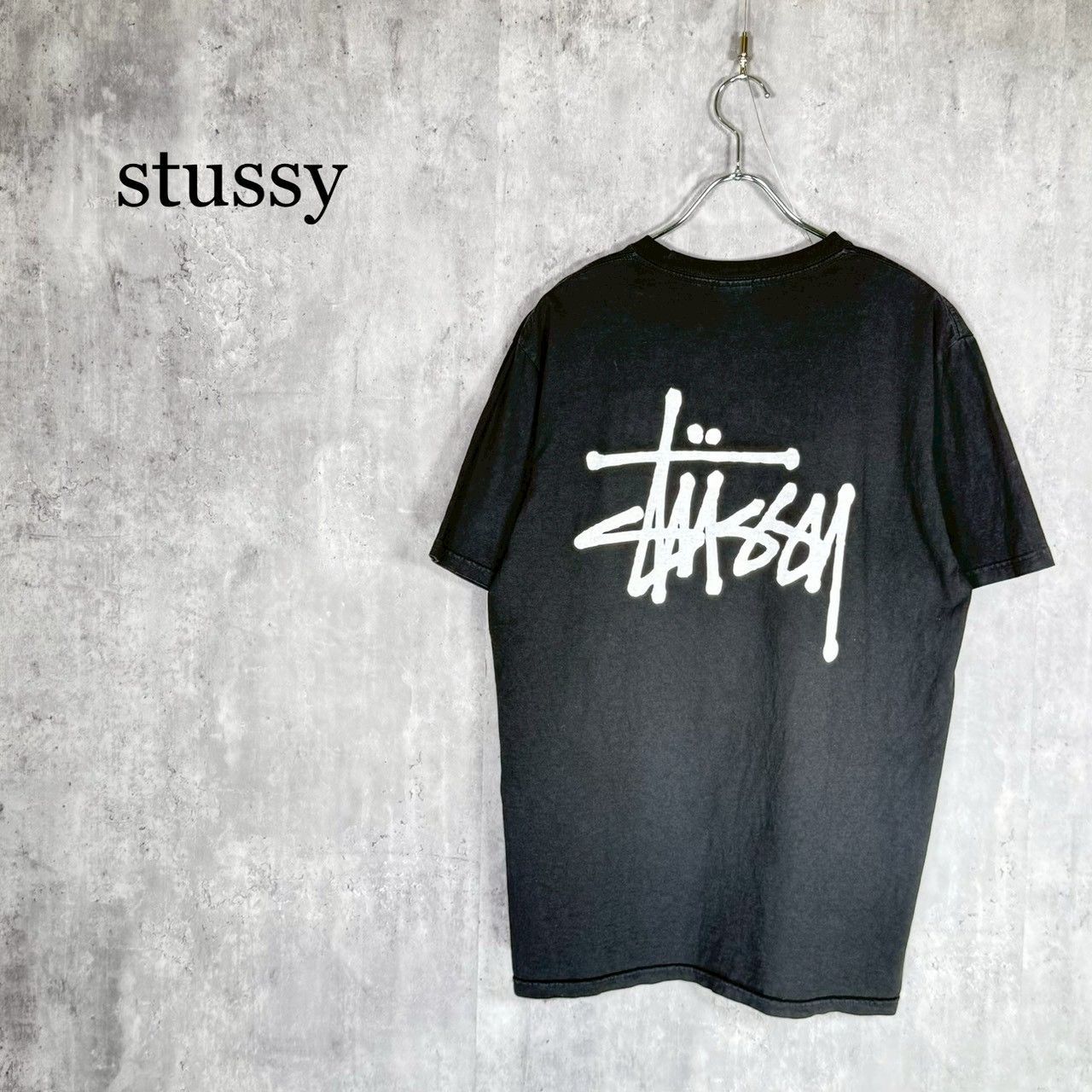 『stussy』ステューシー（M）ステューシーロゴ ベーシックステューシーTシャツ