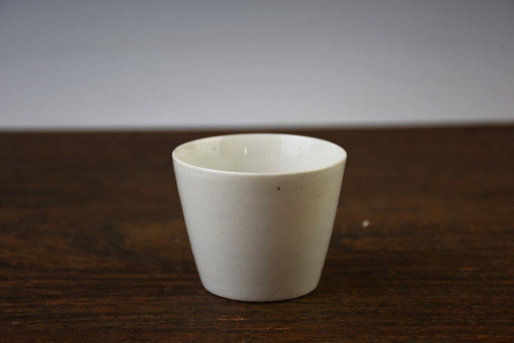 【蔵A6146h】古美術　古伊万里　白磁猪口　中期　鳥取白磁コレクター買取品！