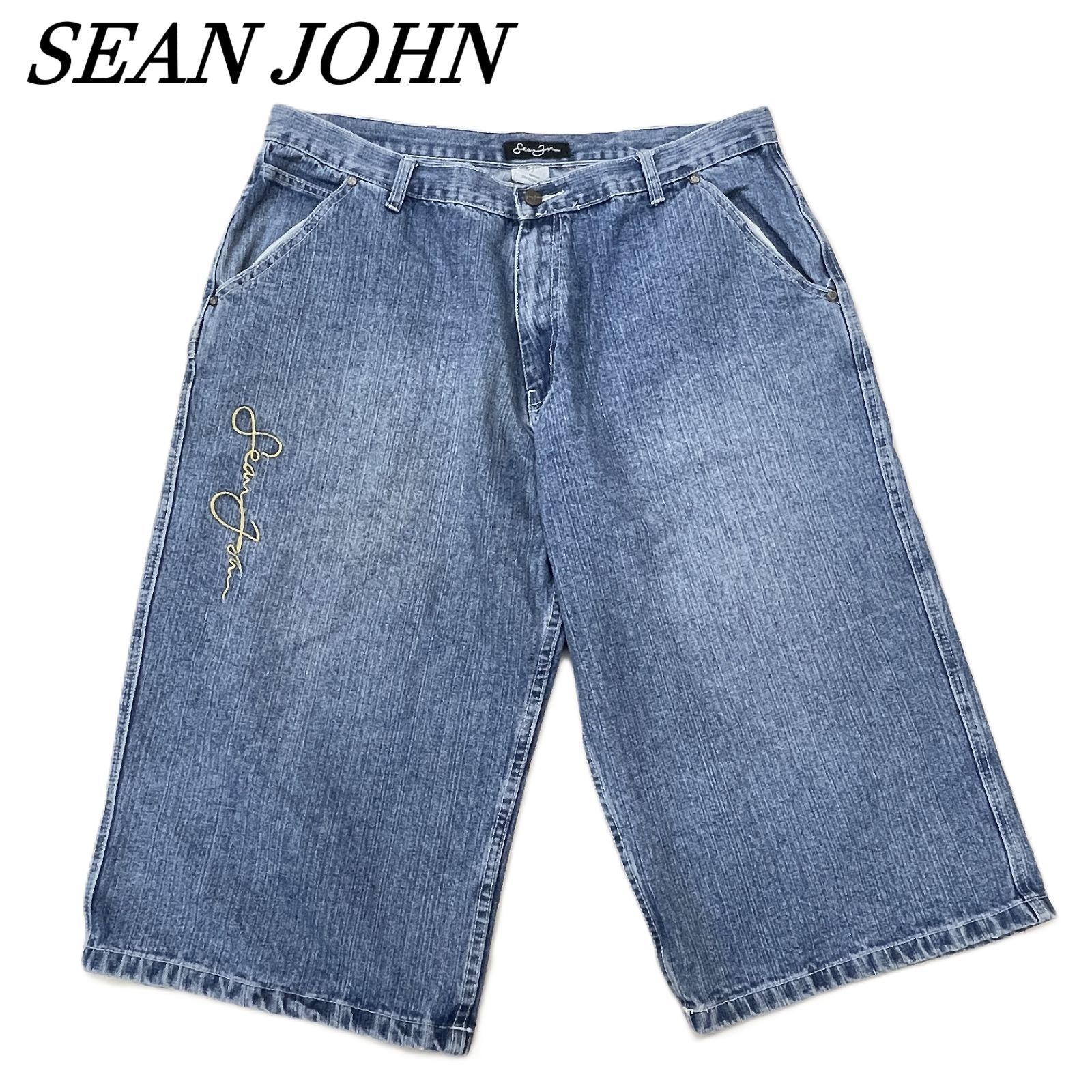 SEAN JOHN ショーンジョン デニムハーフパンツ 38 B系 チカーノ 