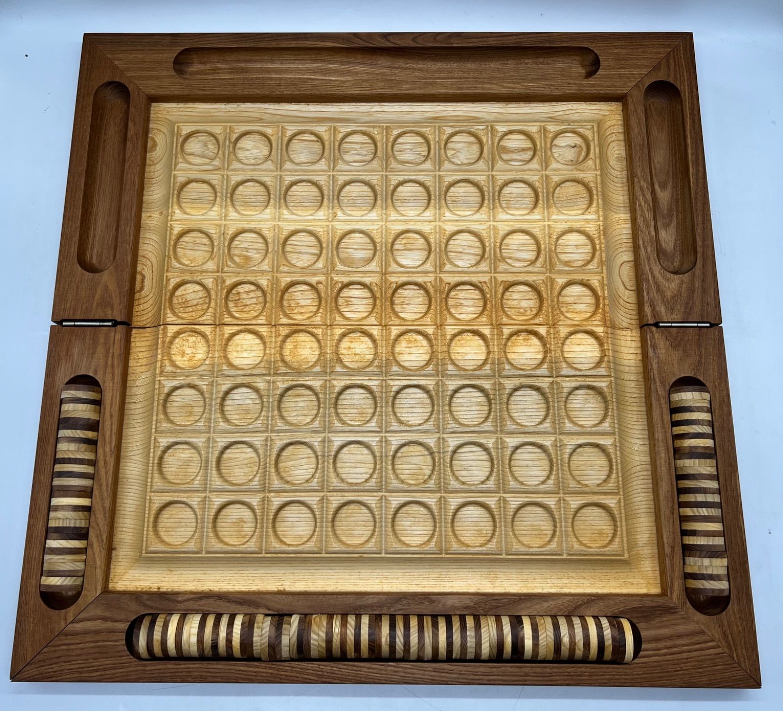 ササキ工芸のリバーシゲーム、 木製折りたたみ式，箱あり ○ササキ工芸○ WOODY CRAFT リバーシゲーム オセロ 木製 木製ボード