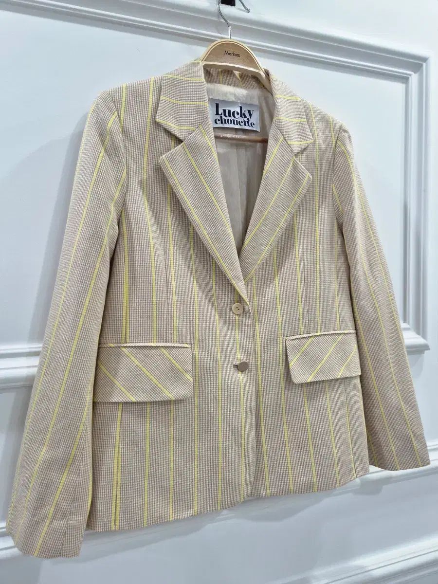 LUCKY CHOUETTE ラッキーシュエトゥ イェロー ストライプ ジャケット