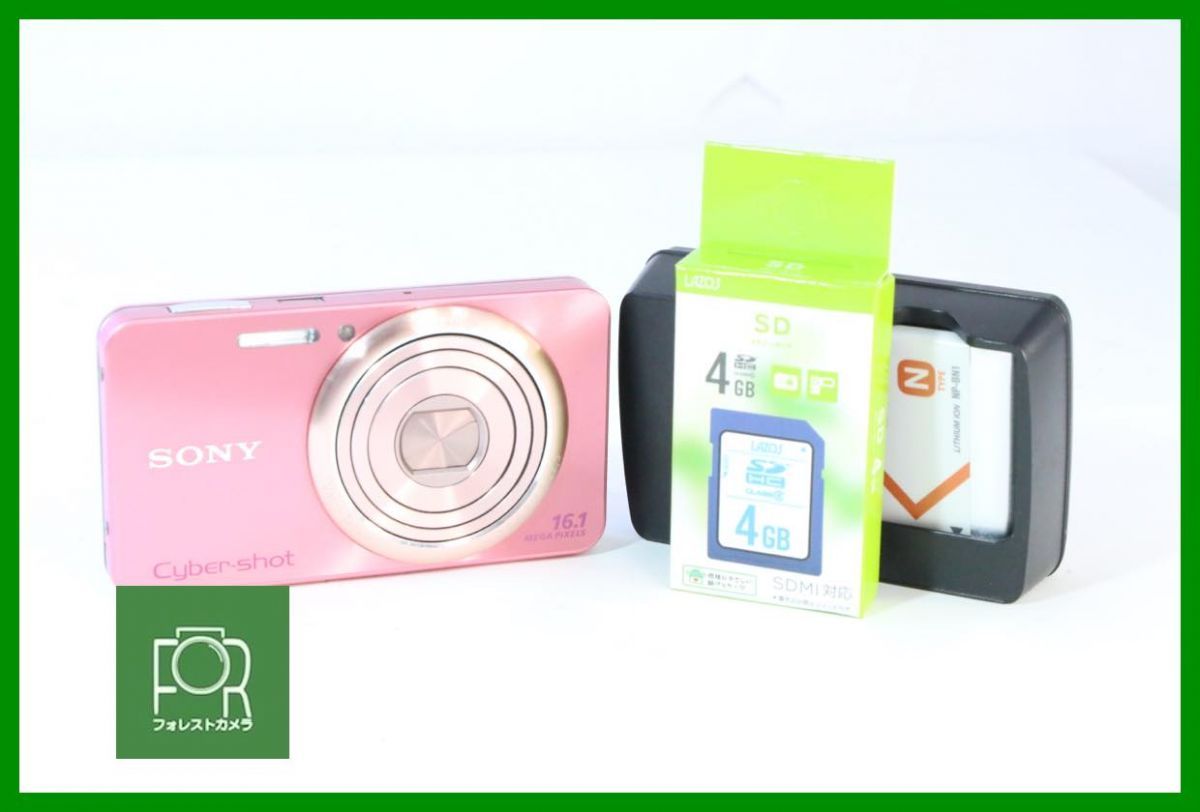 【動作保証・点検済】良品■到着後即使える■ソニー SONY CYBERSHOT DSC-W570■バッテリー・チャージャー・4GB SDカード付き■AE114