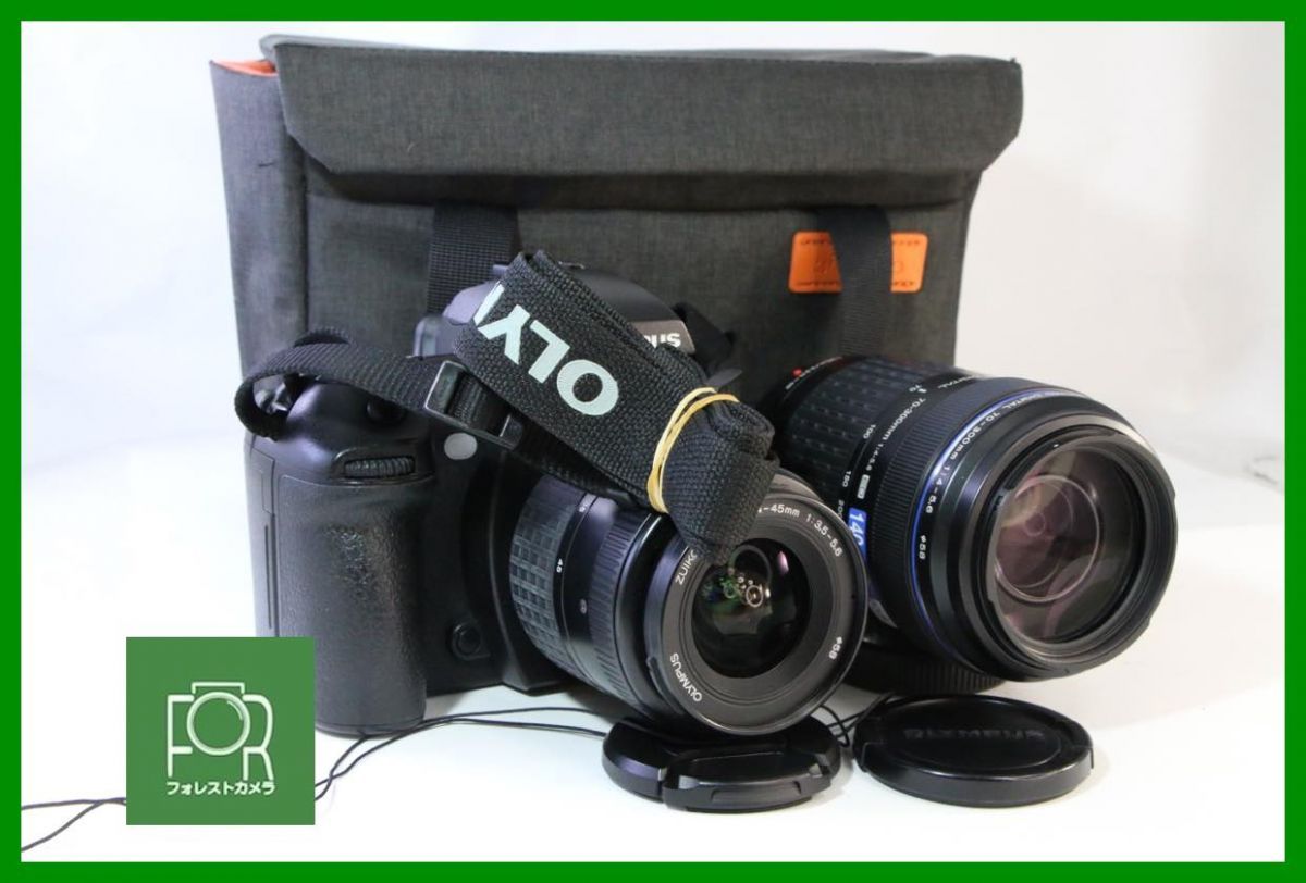 【動作保証・点検済】良品■OLYMPUS E-1+14-45mm+70-300mm■ダブルレンズ■バッテリー付き・チャージャーなし■AD1124 44,988円