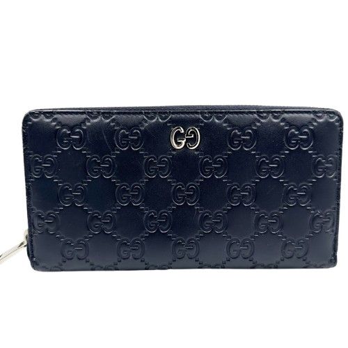 GUCCI グッチ グッチシマ財布 ブラック 長財布 ドリアン 473928