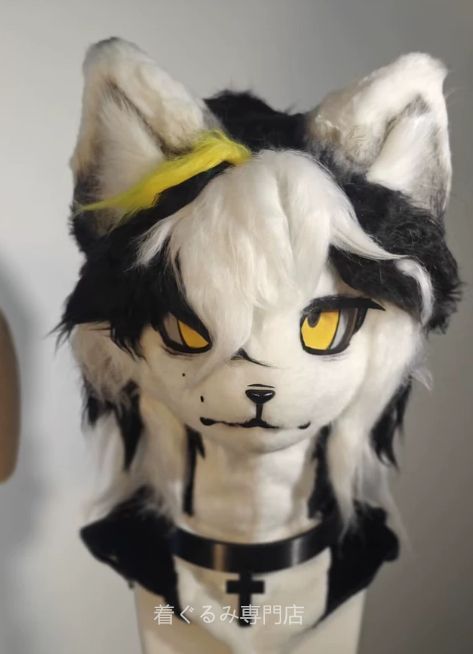 犬　猫　着ぐるみ ヘッド全頭　ヘッド ケモノ ファースーツ ぬいぐるみ コスプレ コスチューム Kurumi 一点物 B740