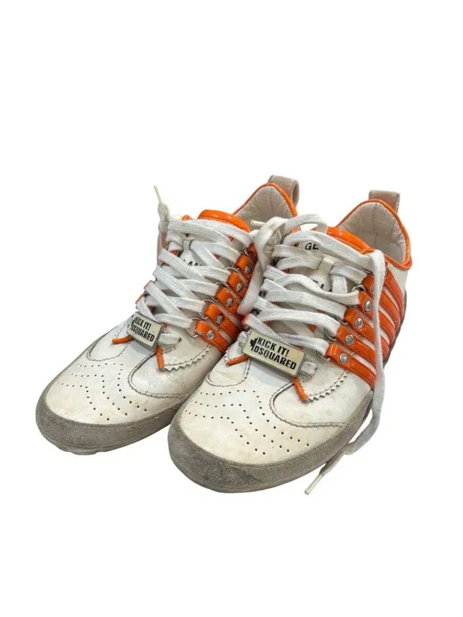 DSQUARED2 スニーカー オレンジ/白 36