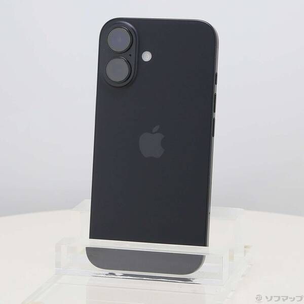 ソフマップ 〔中古品〕 iPhone16 256GB ブラック MYDW3J／A SIMフリー【262】