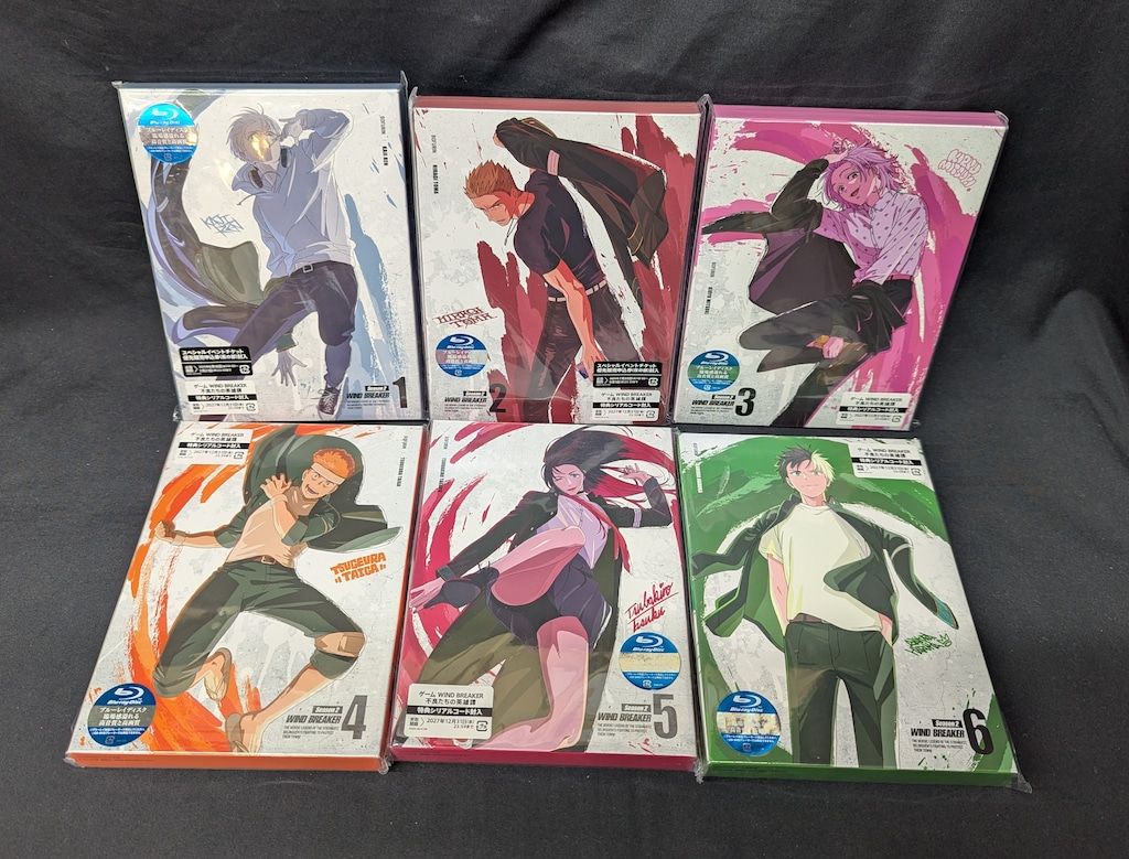 アニメBlu-ray ※サンプル品 WIND BREAKER Season 2 完全生産限定版 全6巻セット 全6巻