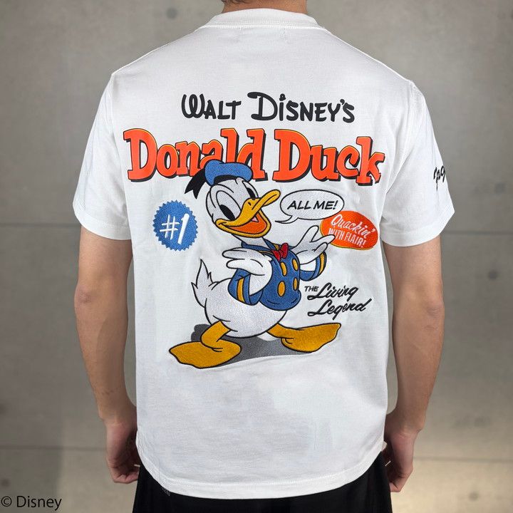 FLAG STAFF ドナルドダック 半袖 Tシャツ 462520 フラッグスタッフ DONALD DUCK 刺繍