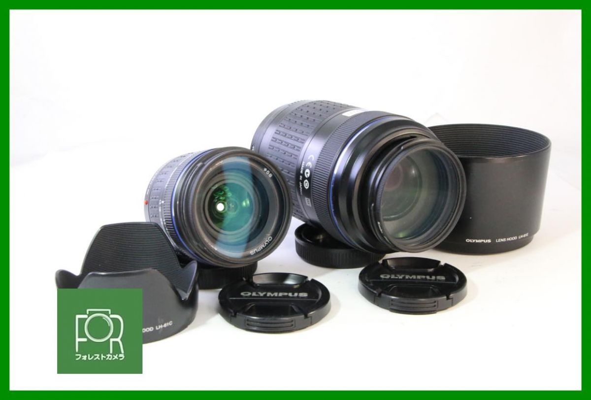 【動作保証・点検済】良品■OLYMPUS ZUIKO DIGITAL 14-42mm F3.5-5.6+70-300mm F4-5.6■前後キャップ/付き■AC768