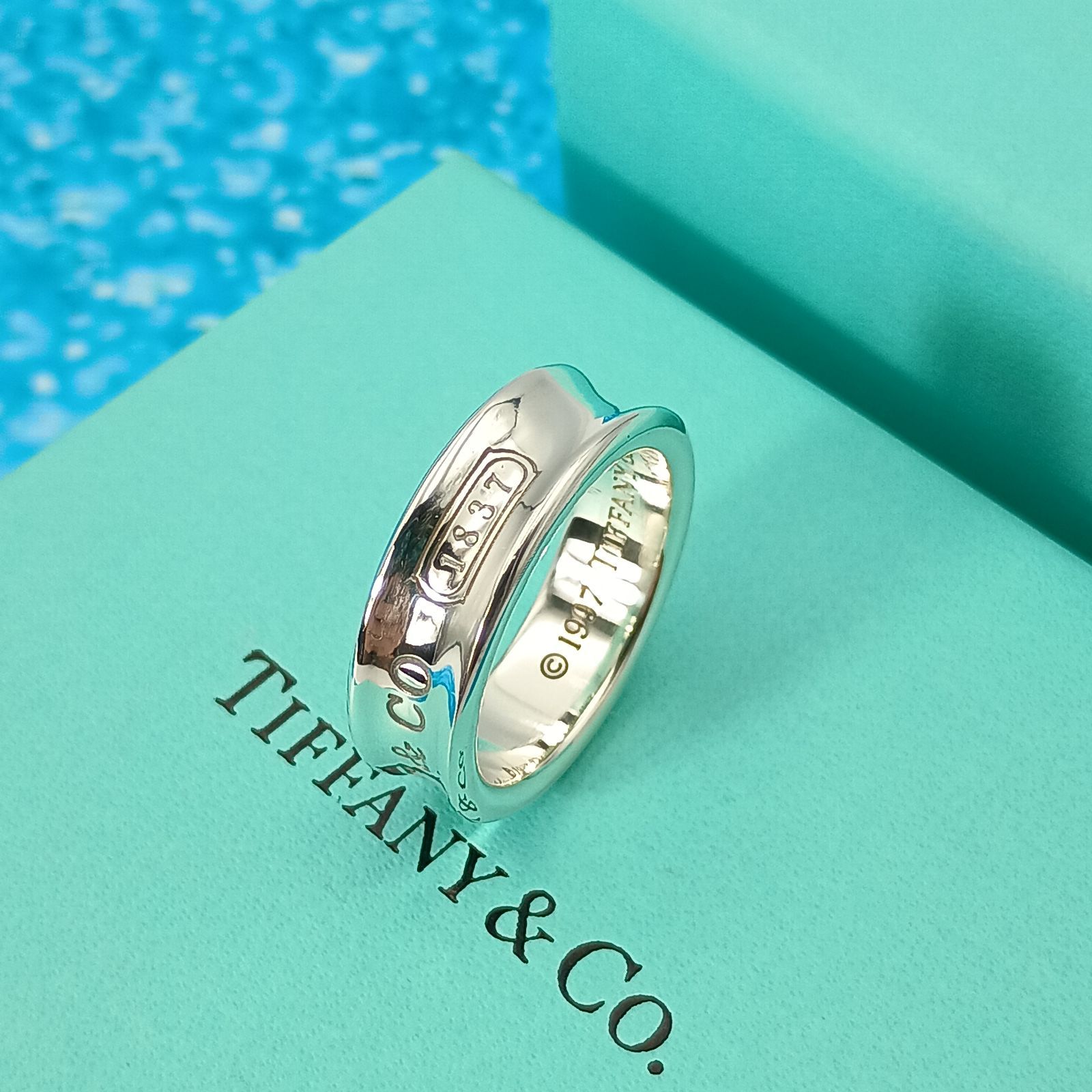 TIFFANY&Co. ティファニー 17号 ナローリング メンズ レディース