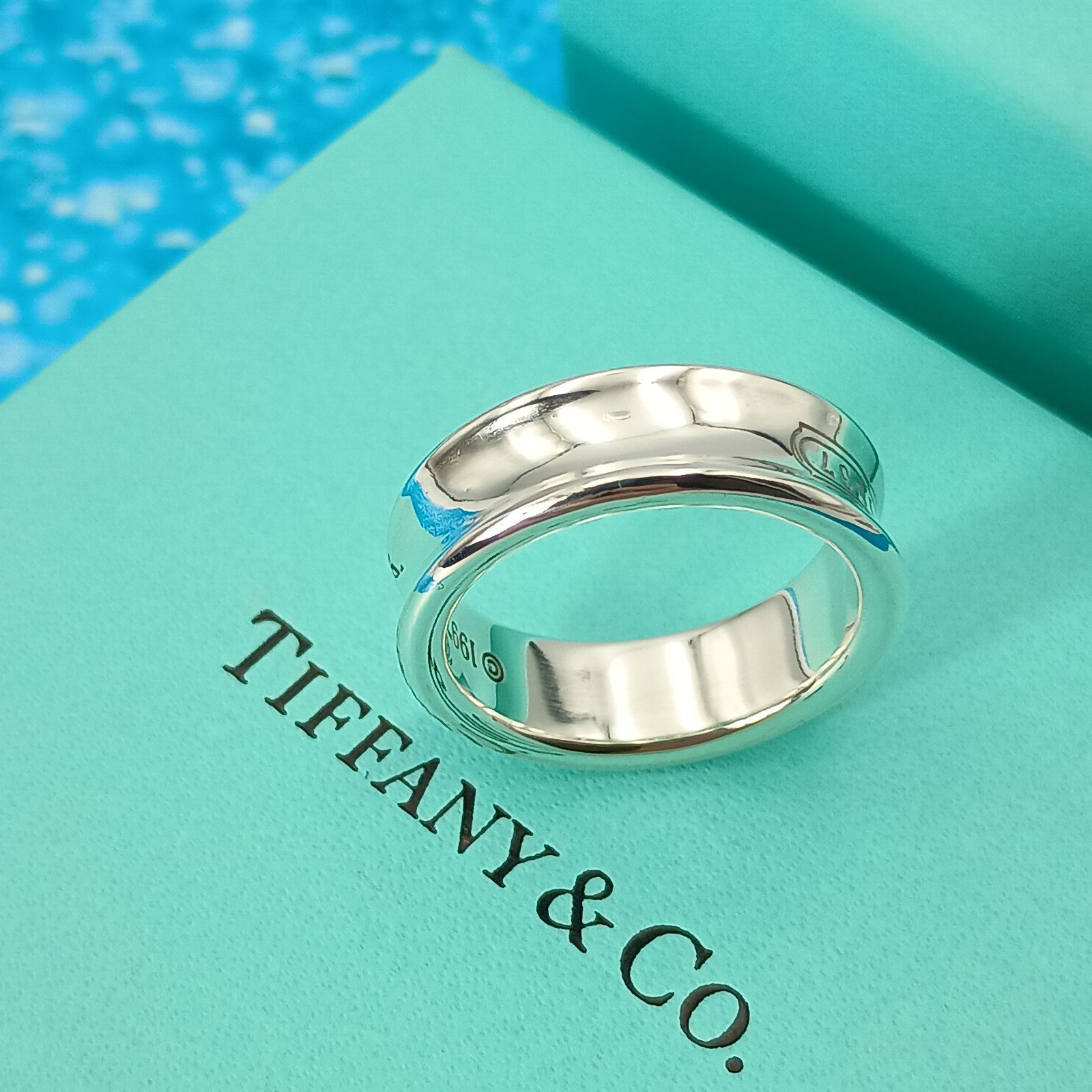 TIFFANY&Co. ティファニー 17号 ナローリング メンズ レディース 