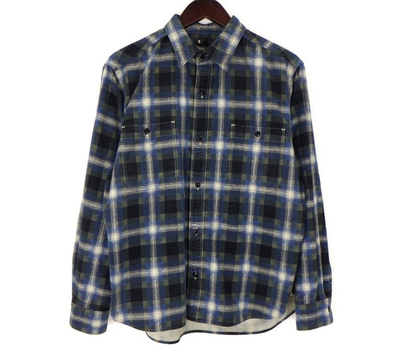 マインデニム MINEDENIM 【 Plaid Print Flannel Work SH 2603 5001 37 022 】 プレイド プリント フランネル ワーク チェック ロングスリーブ 長袖 シャツ 49814