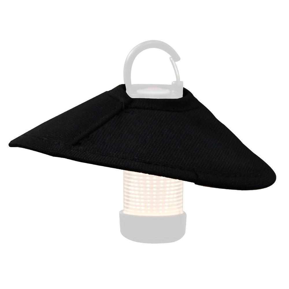 wakufimac camping lantern outdoor lantern shade umbrella black stylish cute glamping solo spot small mini minimal ox cloth reflective cloth palm size compact interior unique accessory