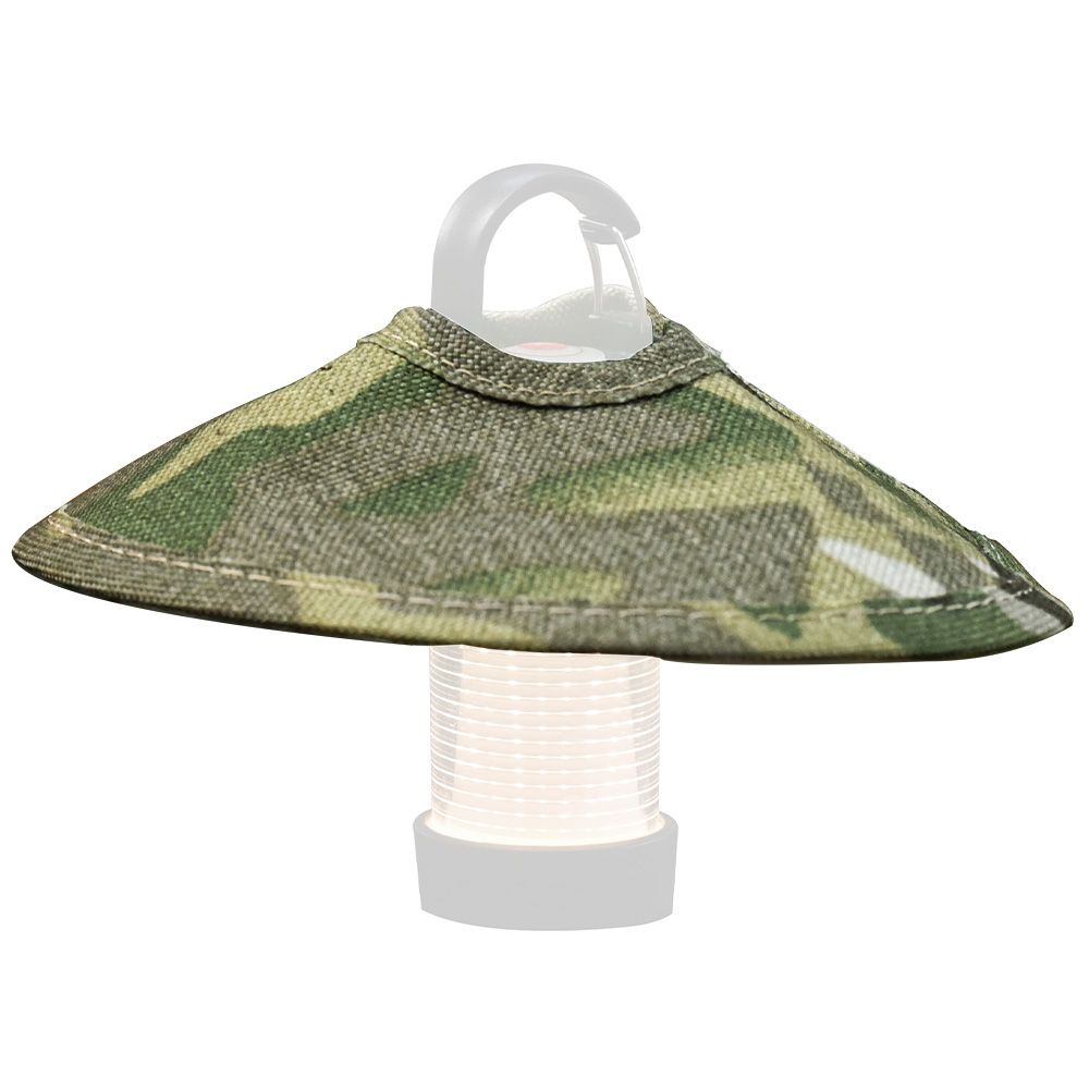 wakufimac camping lantern outdoor lantern shade umbrella camouflage pattern camo stylish cute glamping solo spot small mini minimum ox cloth reflective cloth palm size compact interior unique accessory