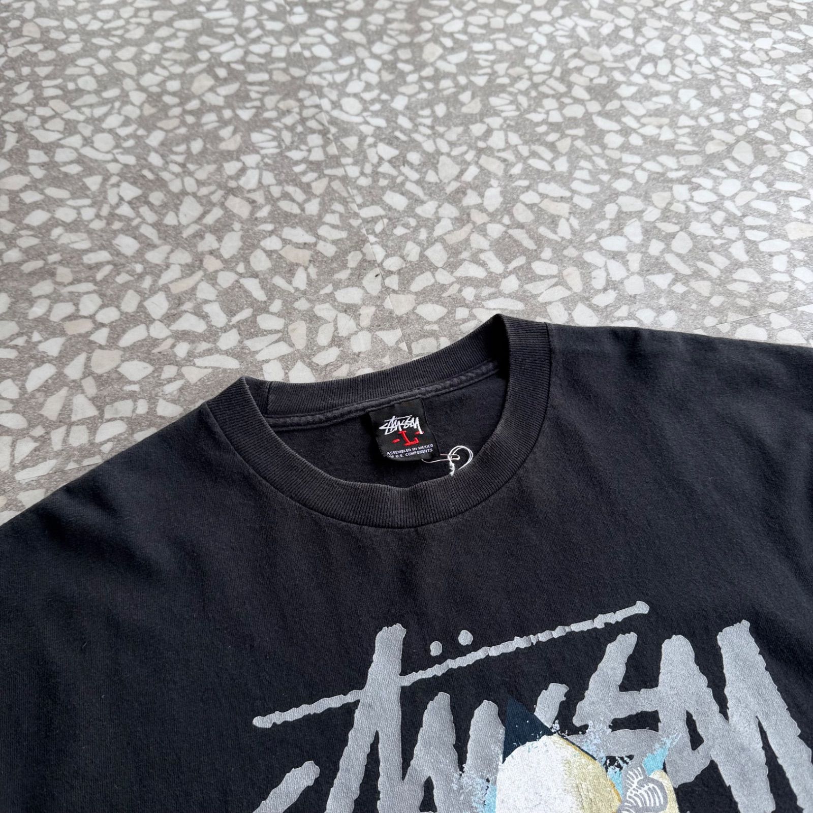 STUSSY / 00's skull Design T-shirt オールドステューシー スカル