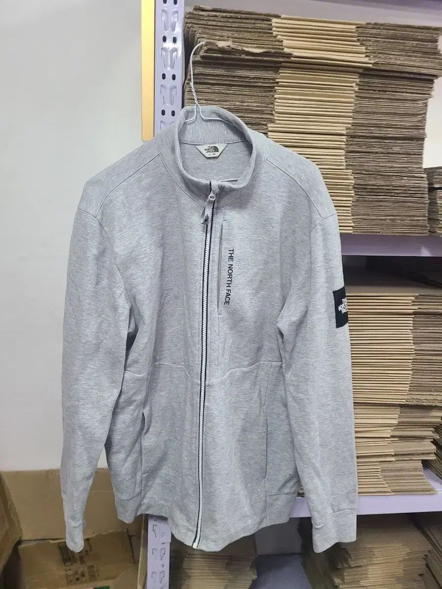 THE NORTH FACE ザノースフェイス ジップアップ コットン ジャケット XL/105 新モデル ロゴ